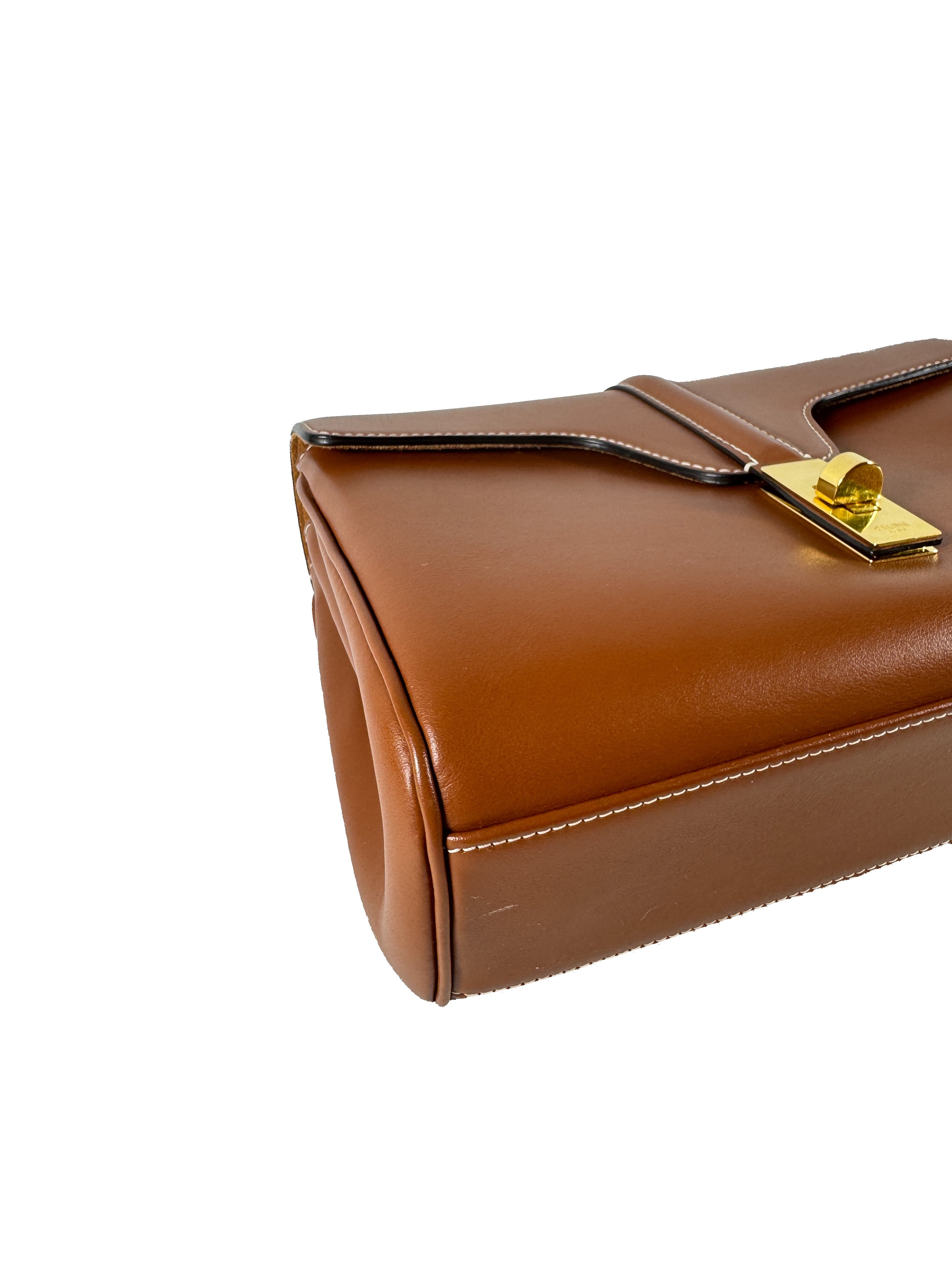 Celine brown leather teen soft 16 W-CE-3221