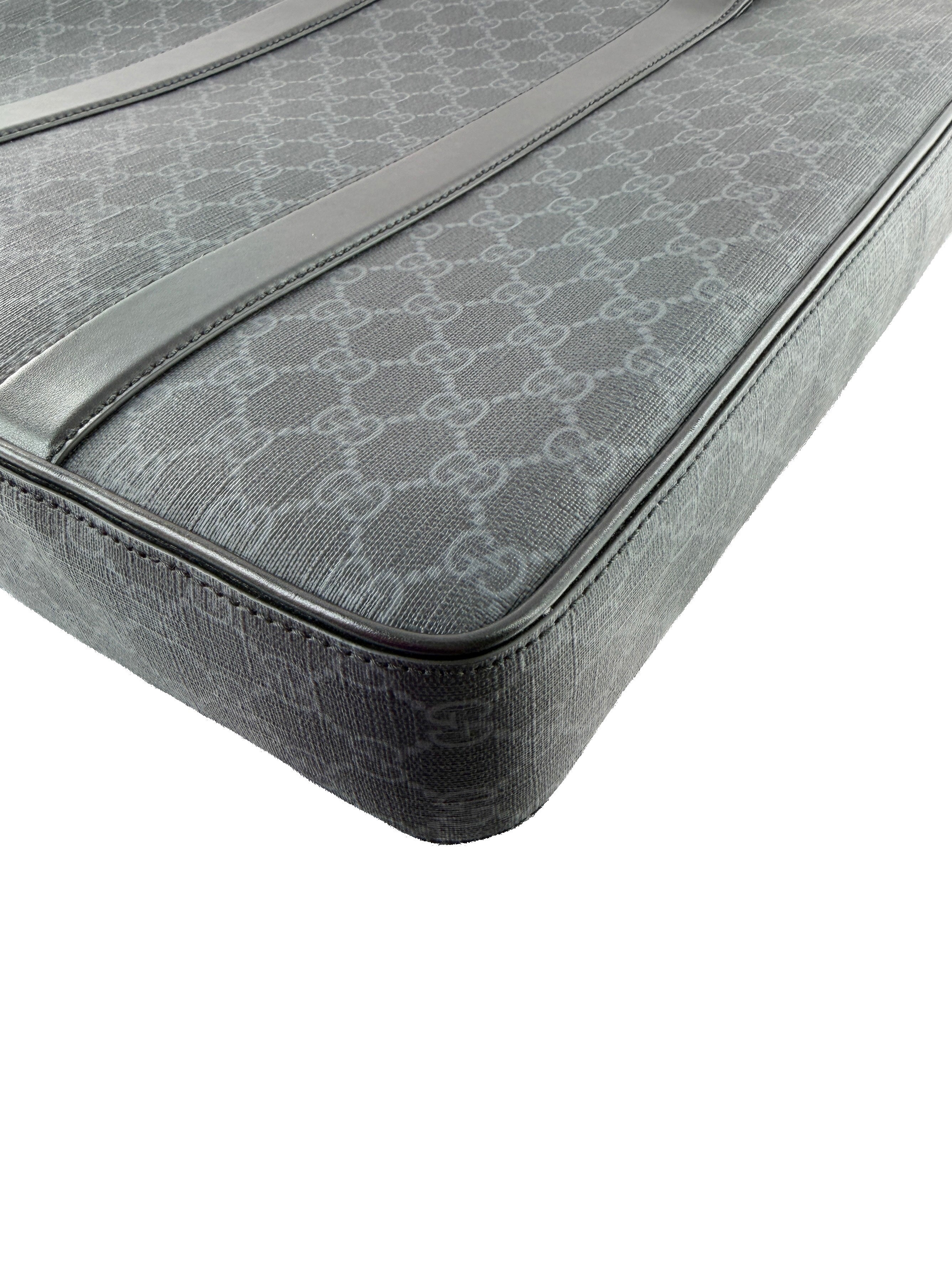 Gucci black GG Supreme vertical tote 794918-520981