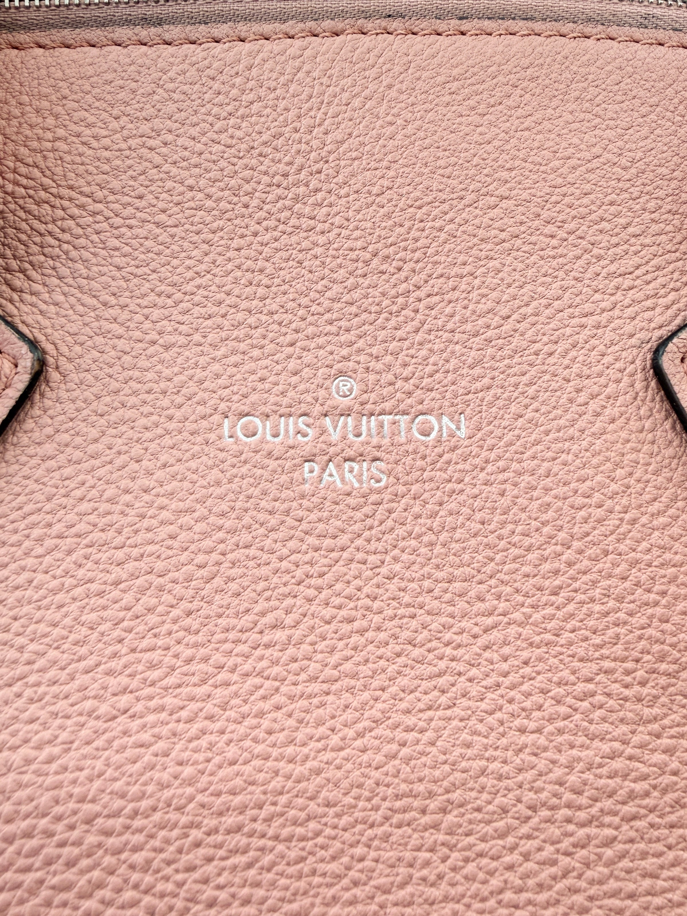Louis Vuitton pink Cachemire leather Soft Lockit MM DK3107