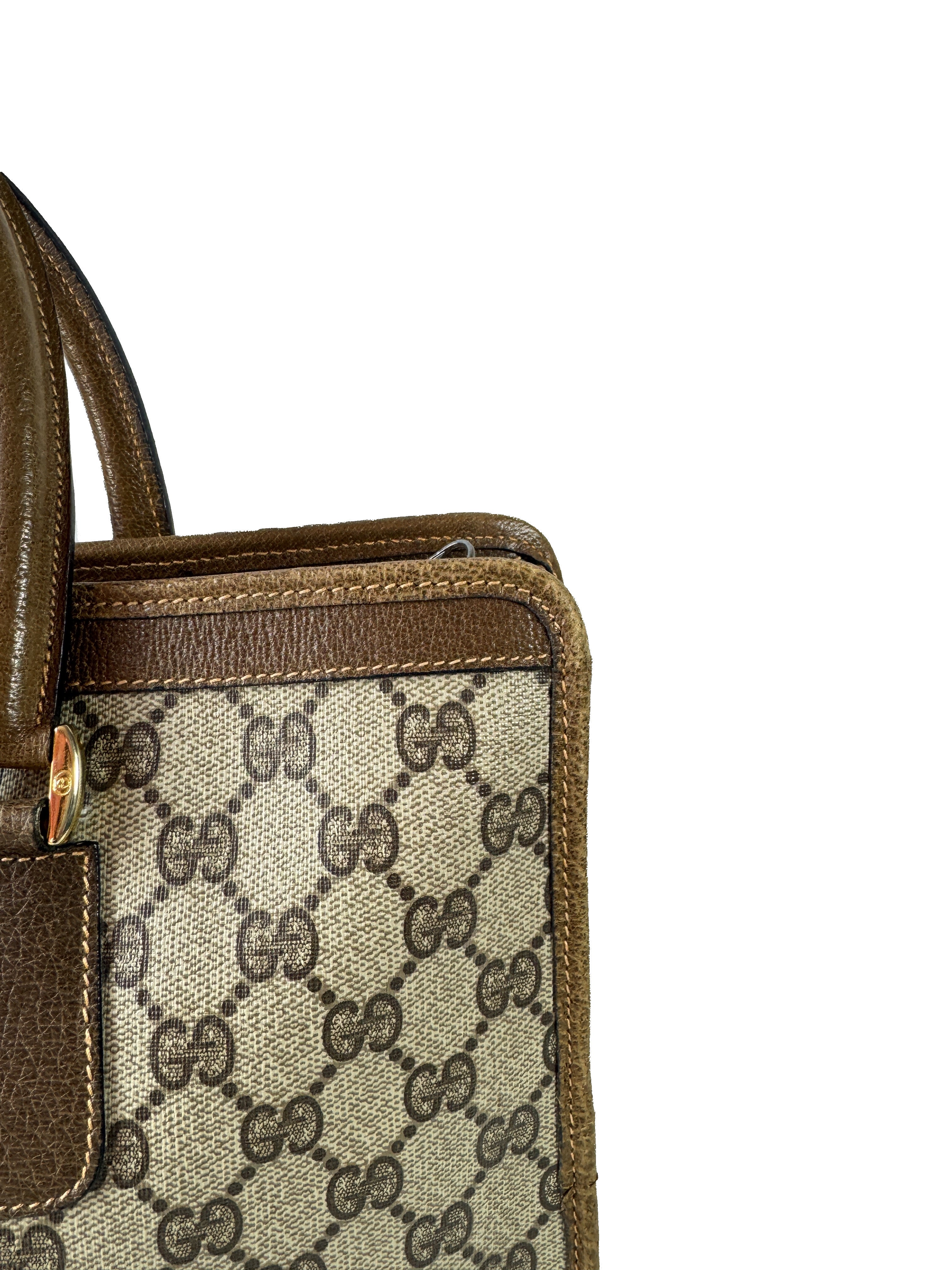 Gucci brown vintage Sherry line tote 214.10.048