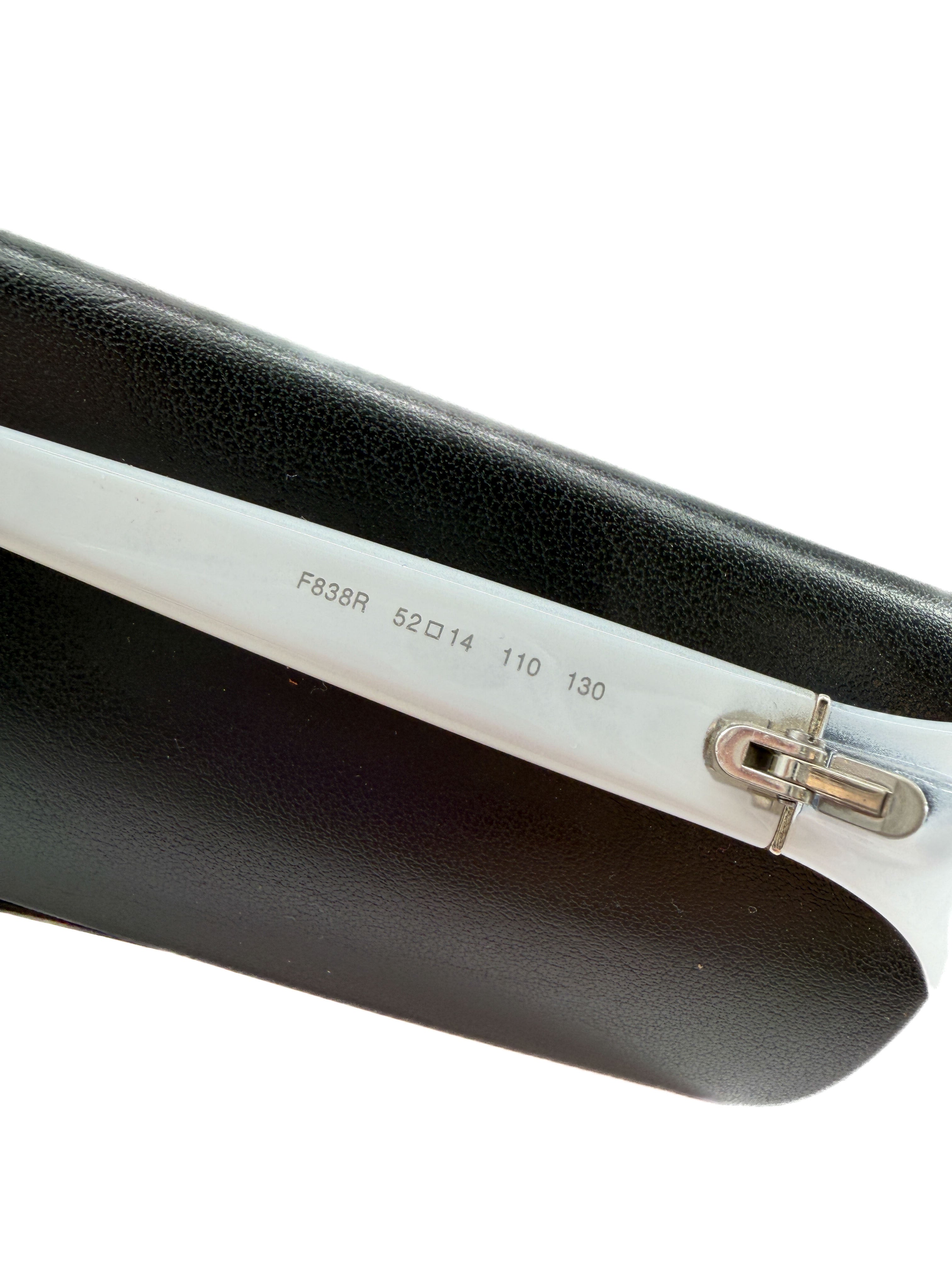 Fendi Zucca white eyeglasses frames CASE