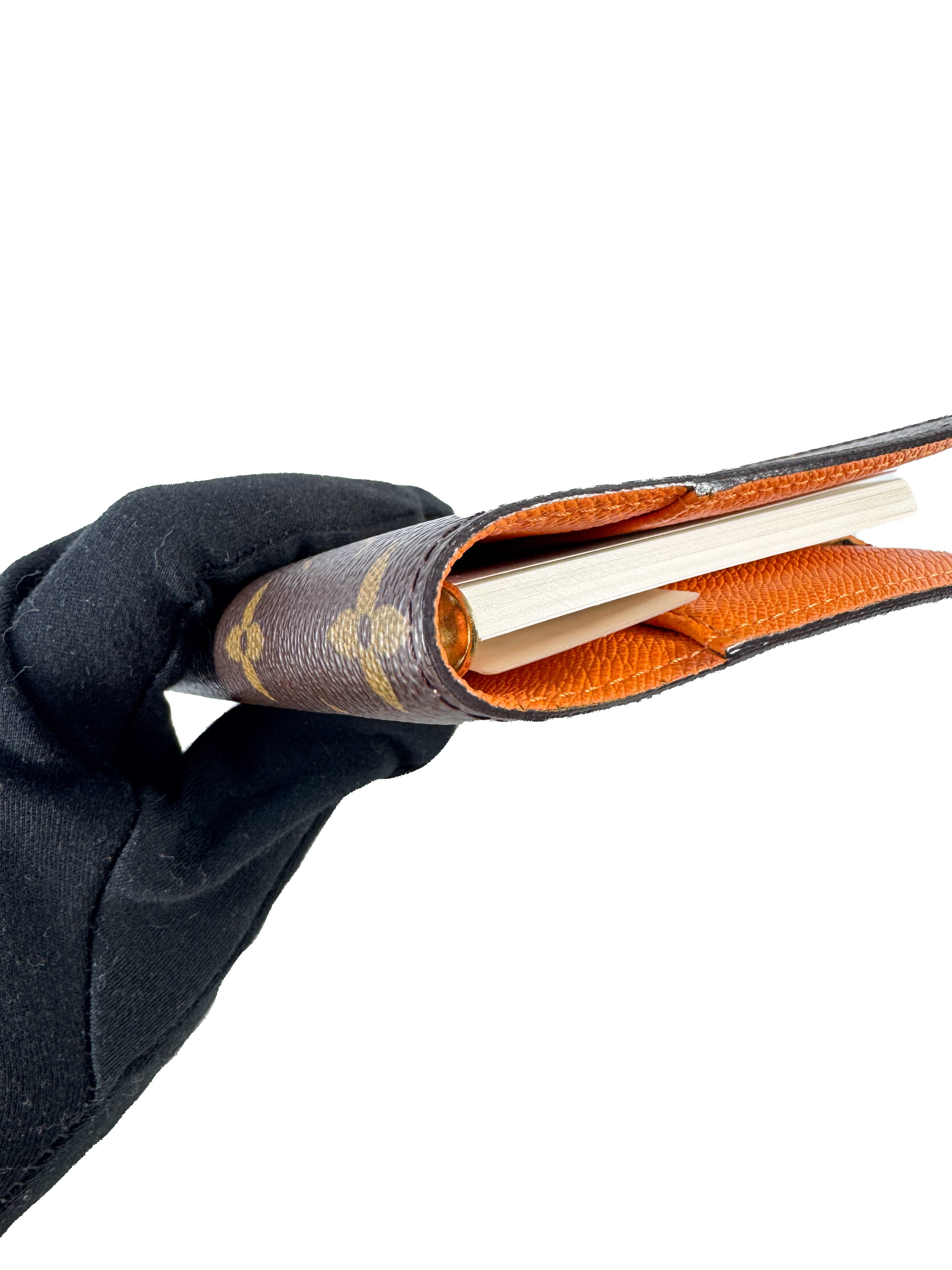 Louis Vuitton monogram Koala small ring agenda orange CA0066