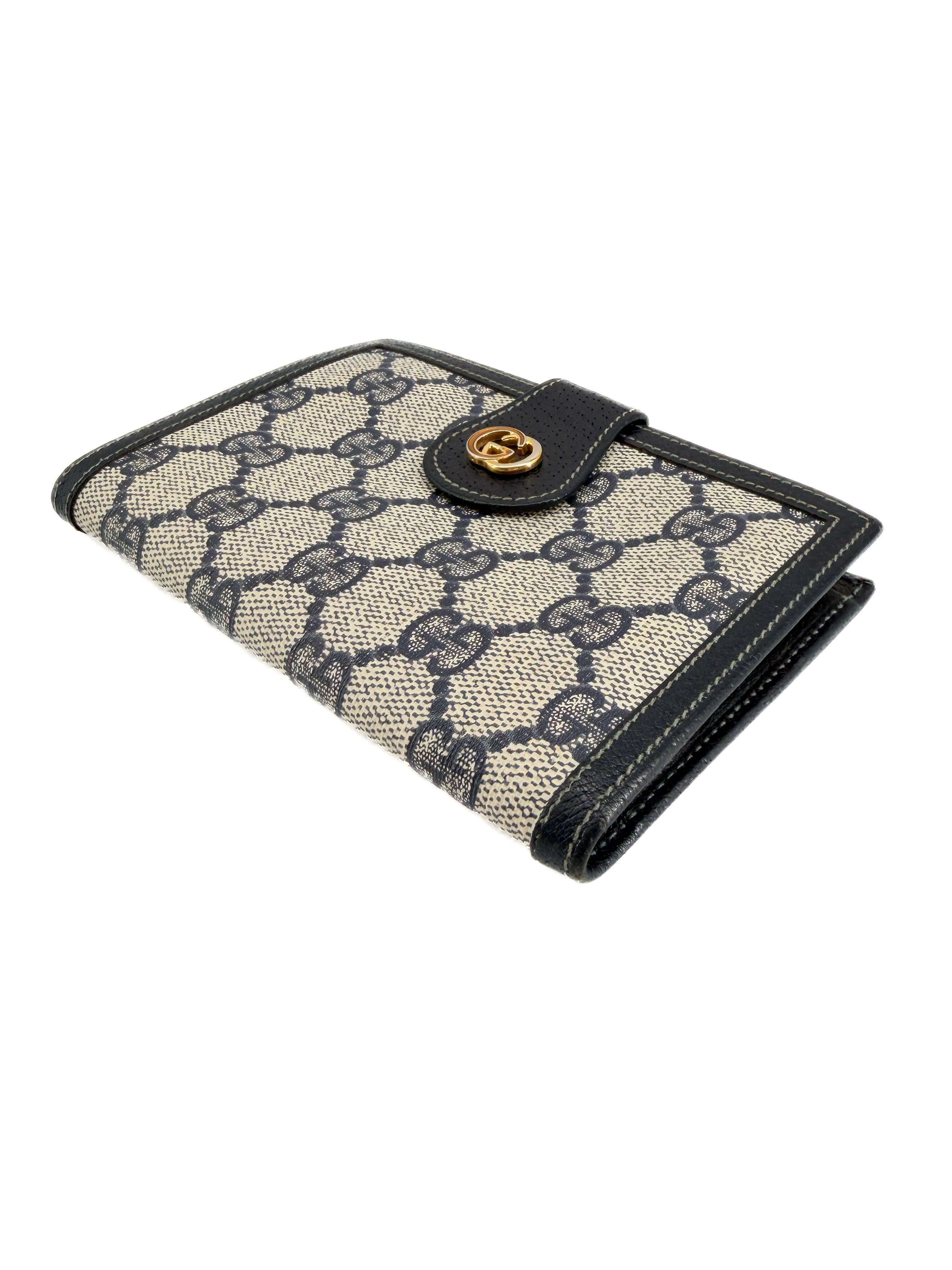 Gucci navy vintage GG wallet 035-149-0961