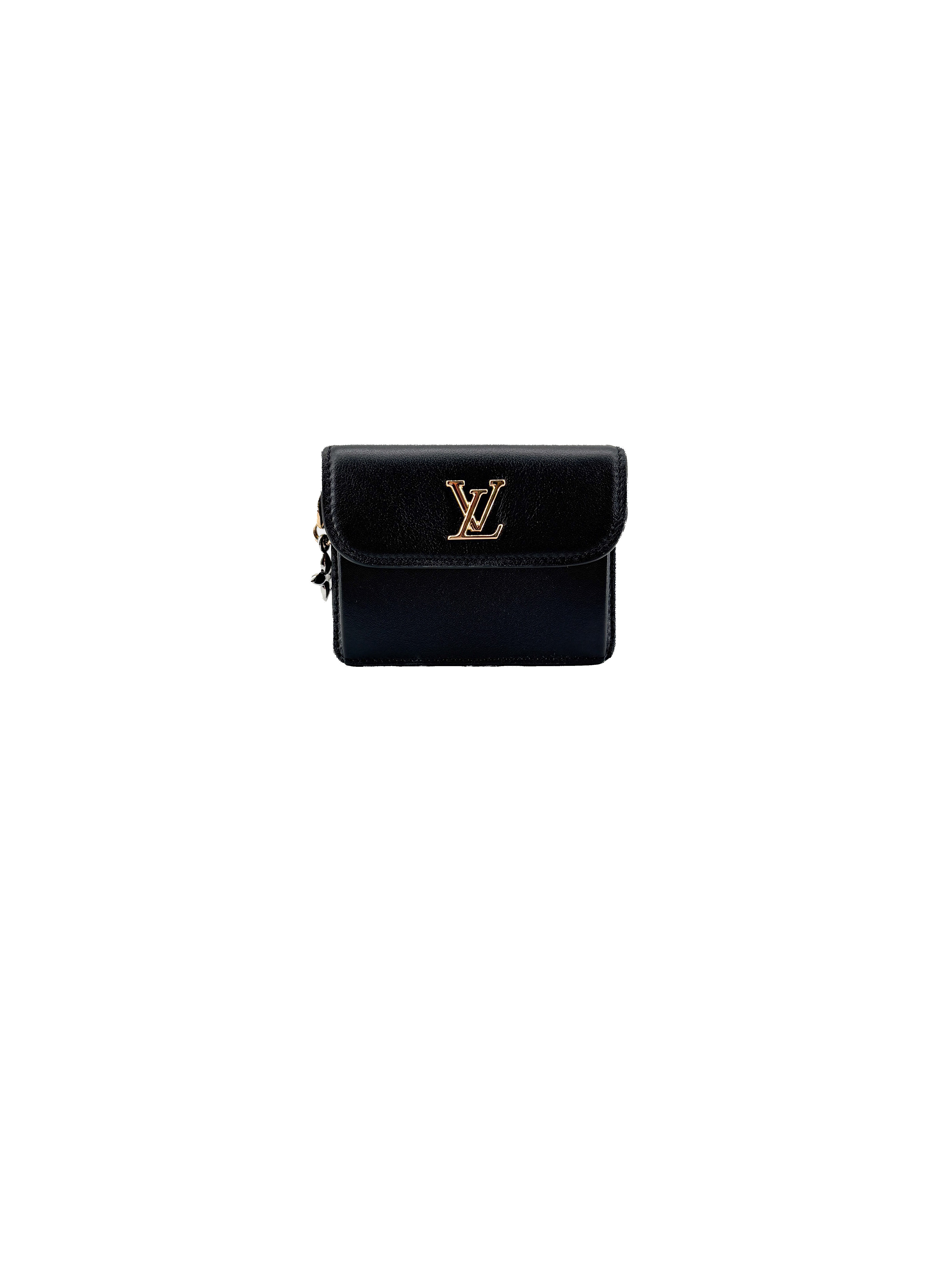 Louis Vuitton black tiny Recto verso card holder NFC