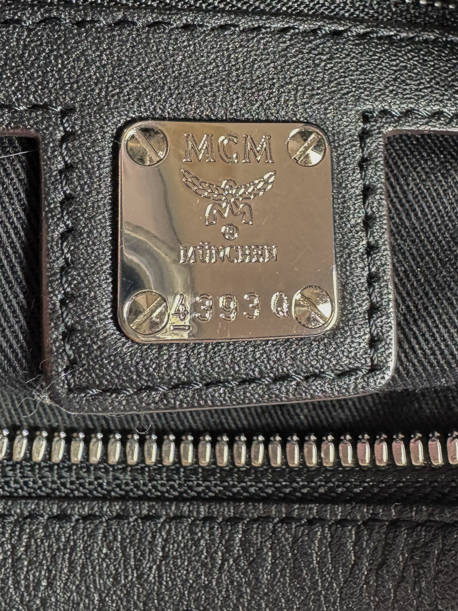 MCM black leather Klara hobo