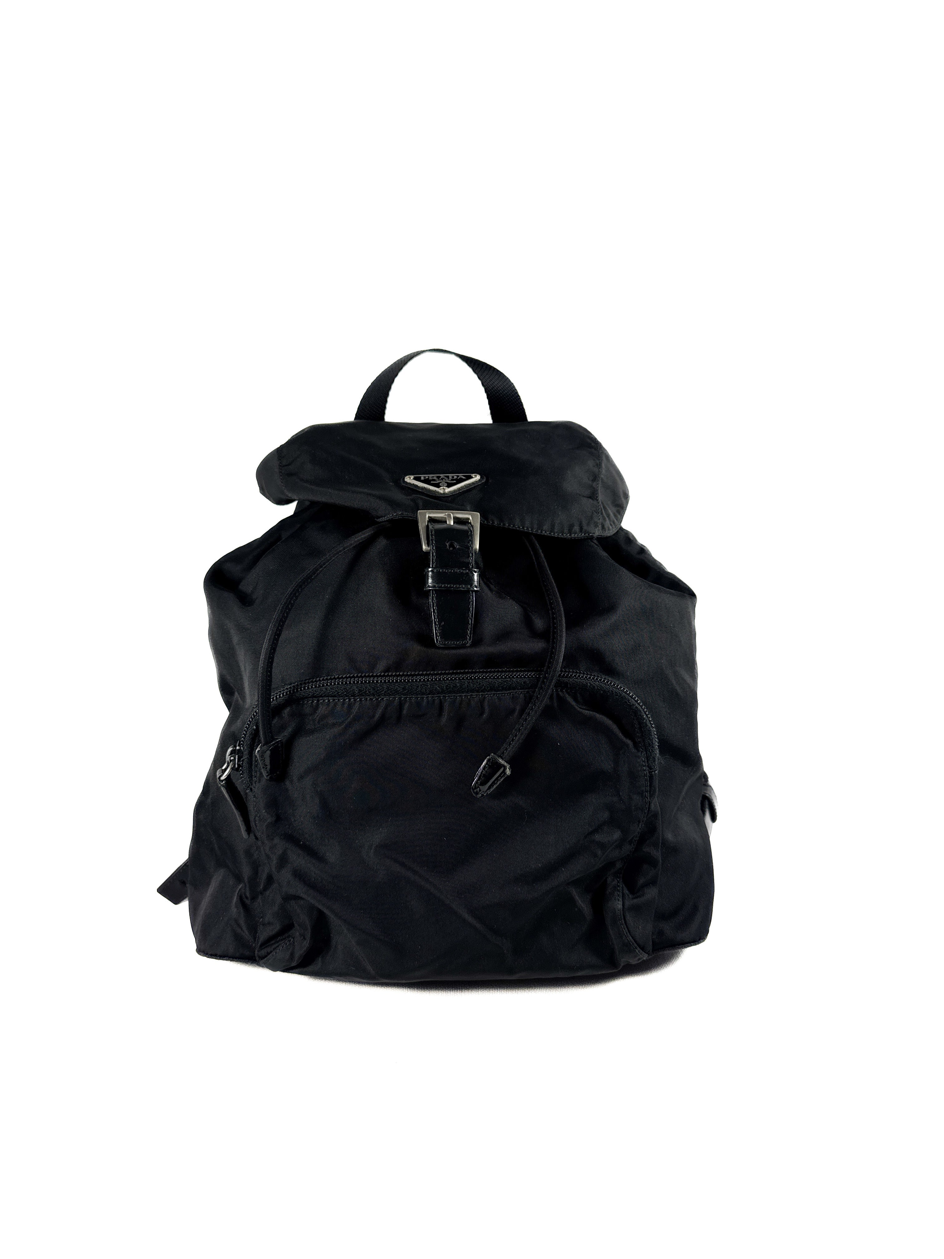Prada black nylon backpack 58