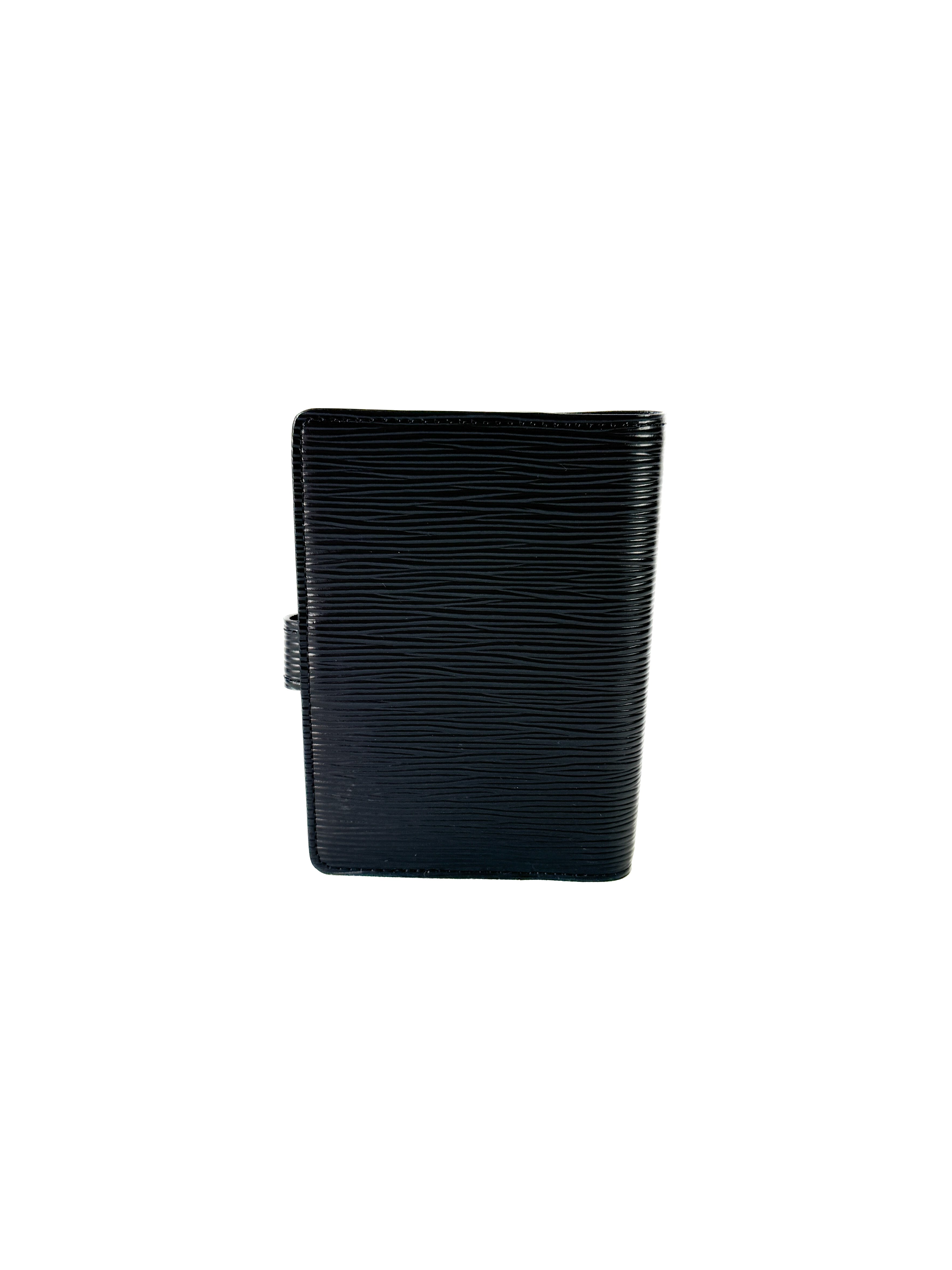 Louis Vuitton black epi agenda PM CA1021