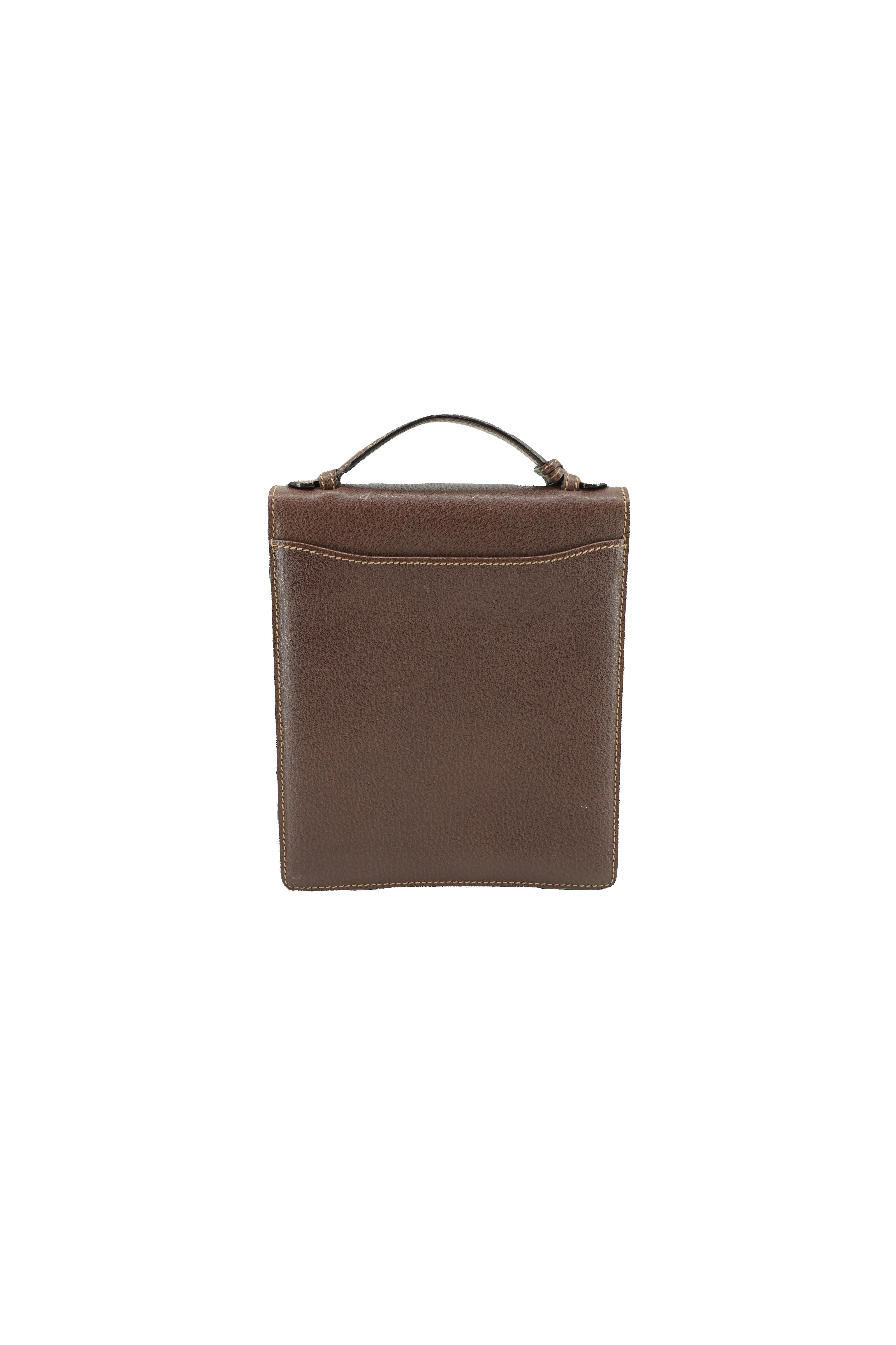 Gucci brown vintage leather crossbody 1829591003