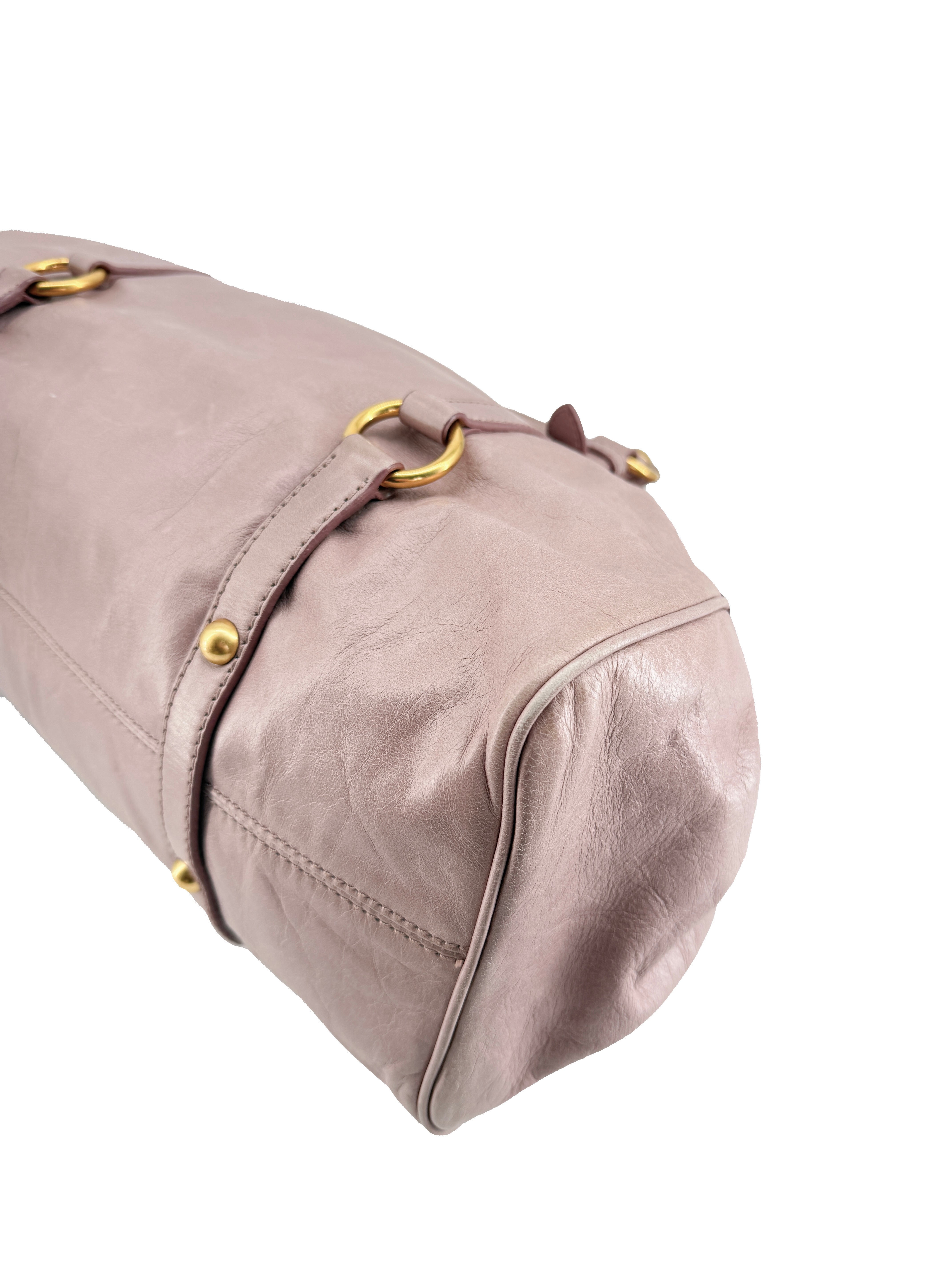 Miu Miu taupe blush Bow satchel 197