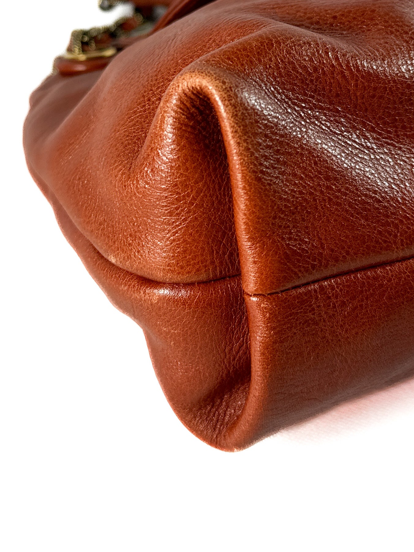 Marc Jacobs red brown leather shoulder bag