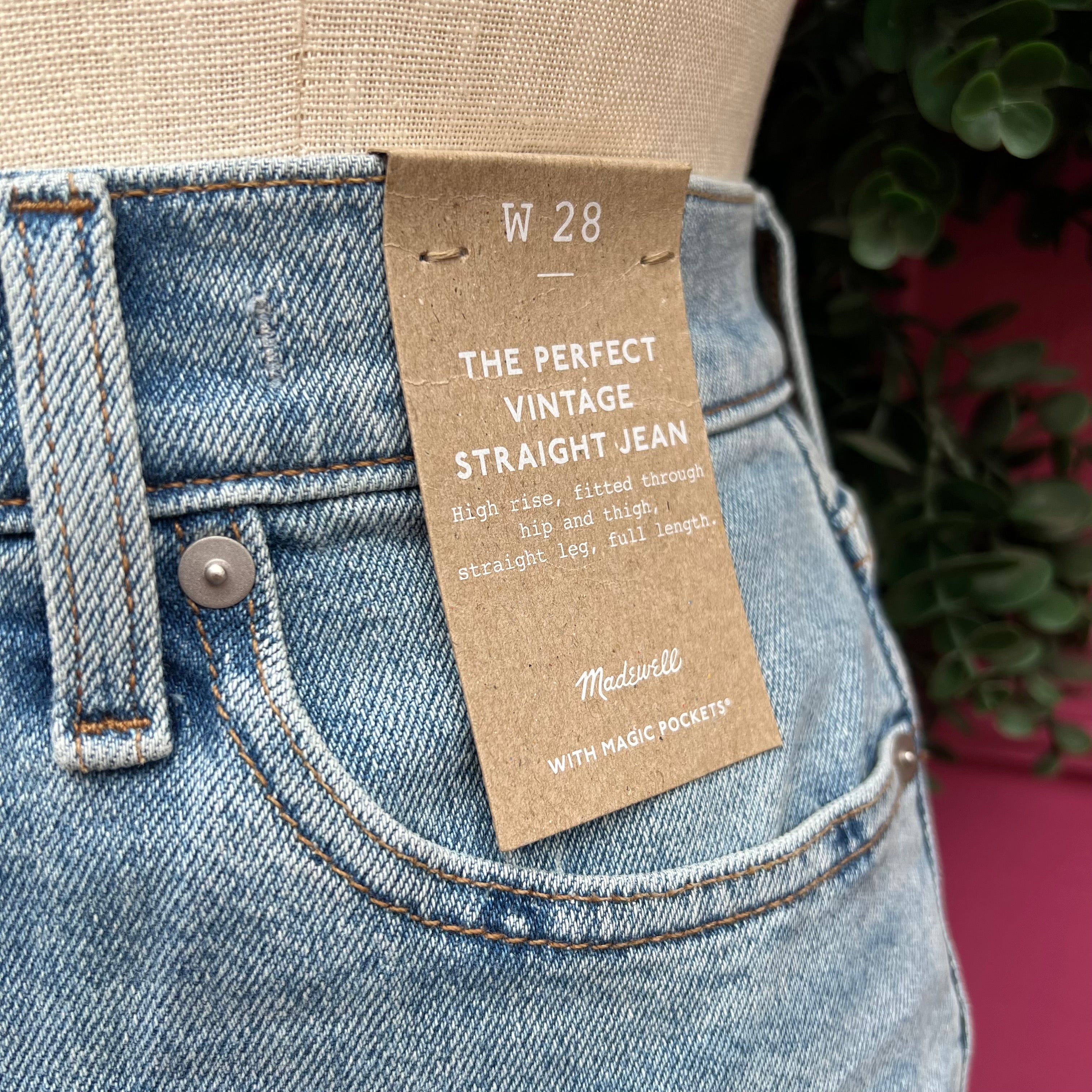 Madewell the perfect vintage straight jeans size 6 NWT