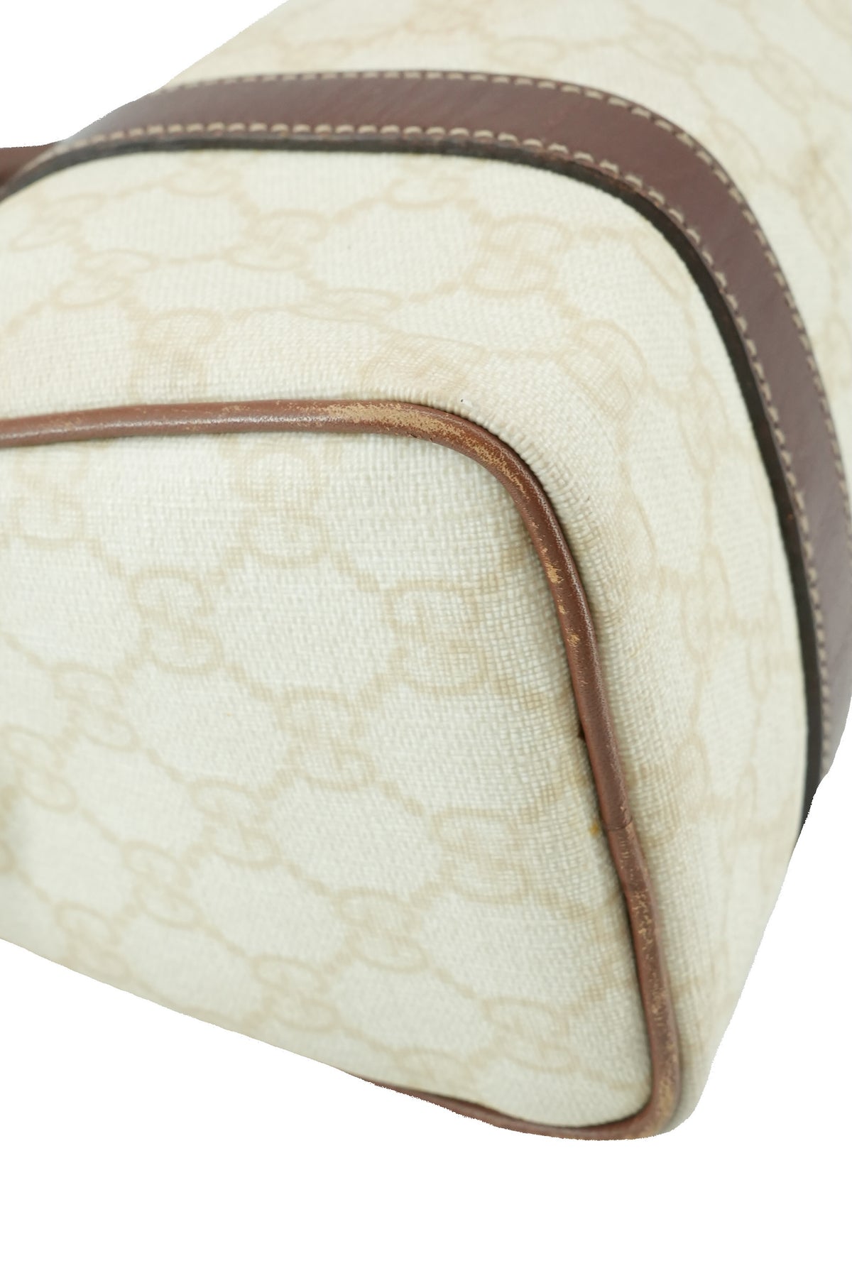 Gucci white GG boston bag 193604 000926