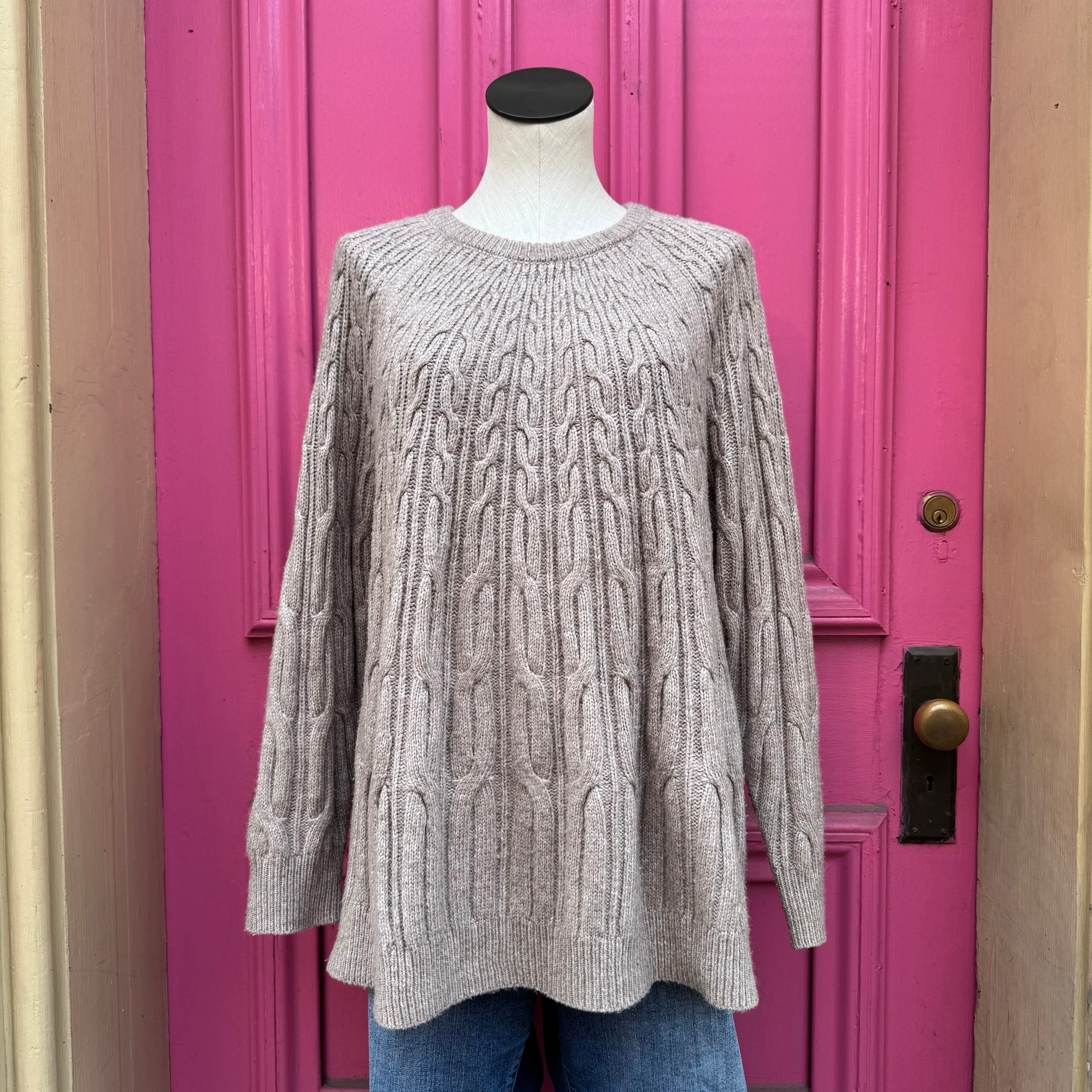 Lane Bryant brown knit sweater size 22/24