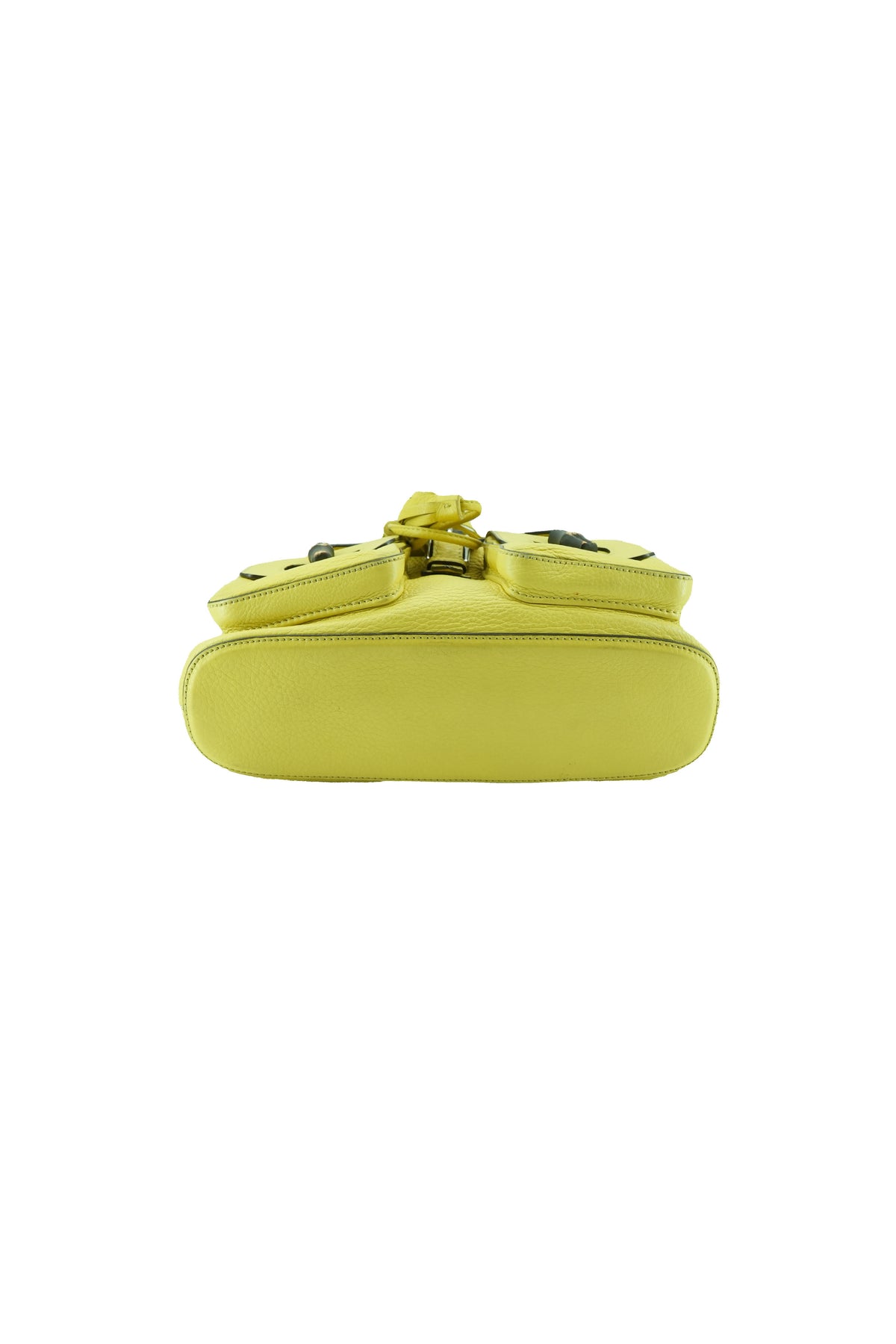 Gucci Chartreuse bamboo tassel backpack 493075