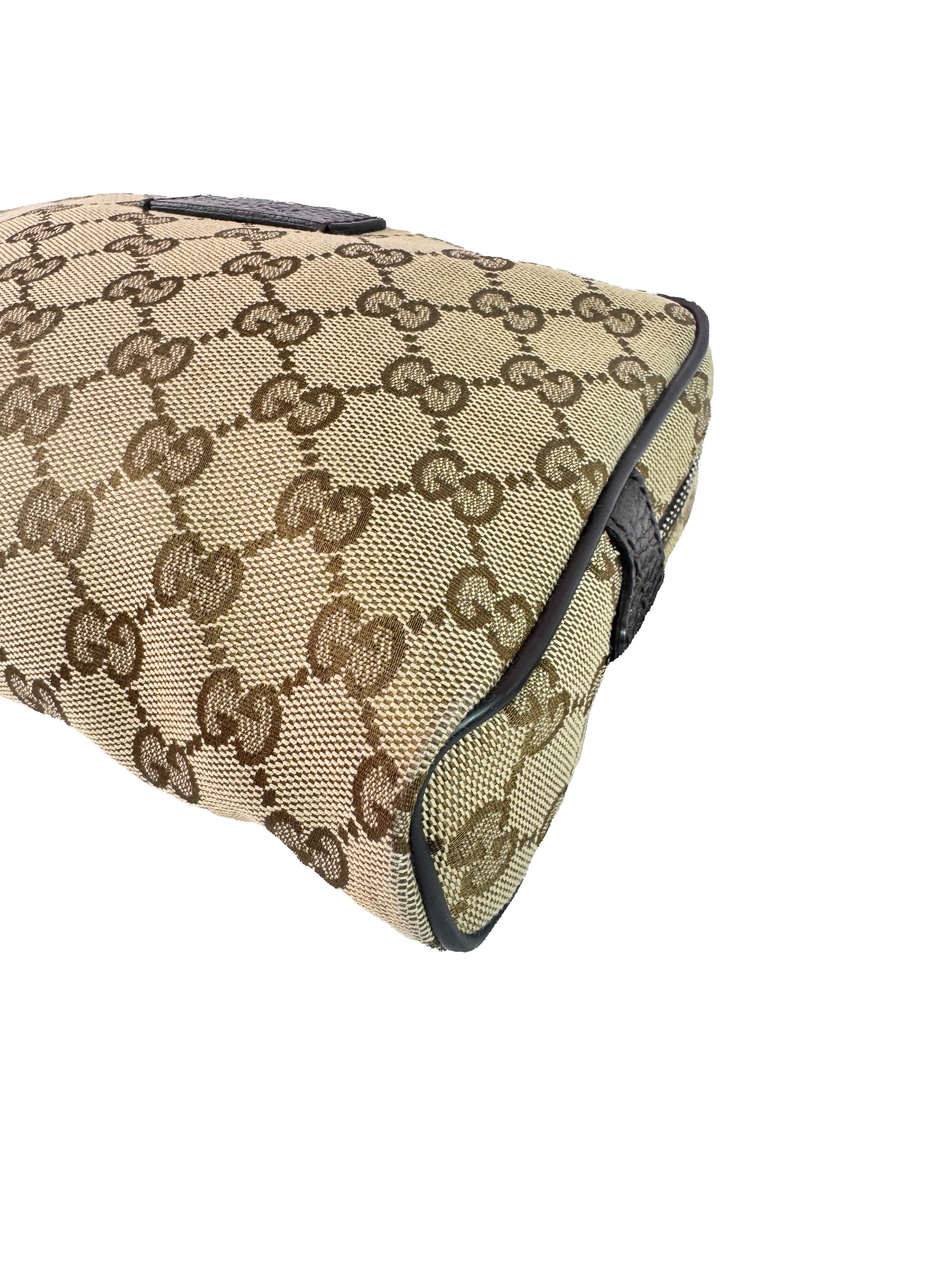 Gucci brown GG monogram waist belt bag 449174 527066