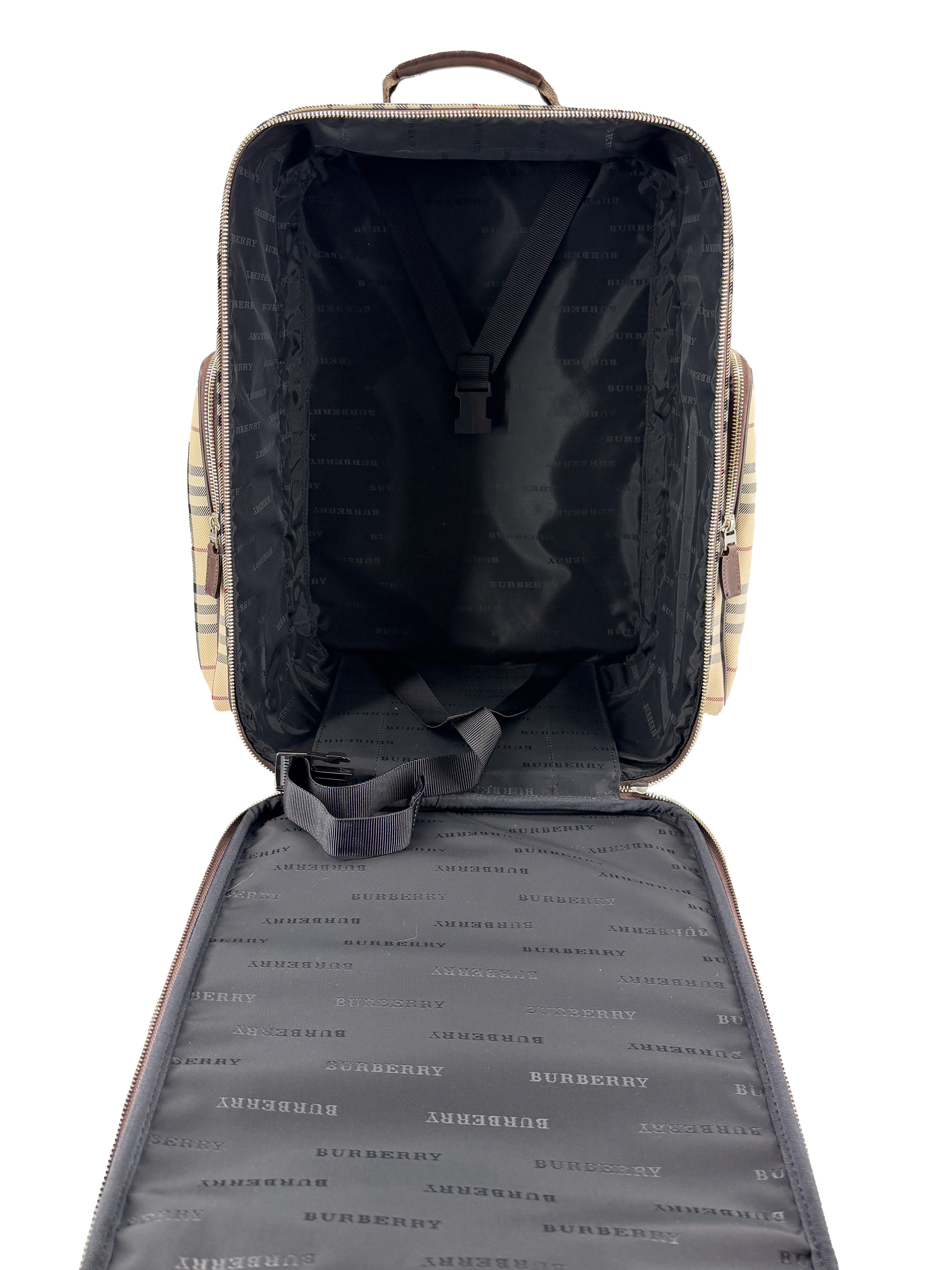 Burberry vintage canvas check small suitcase