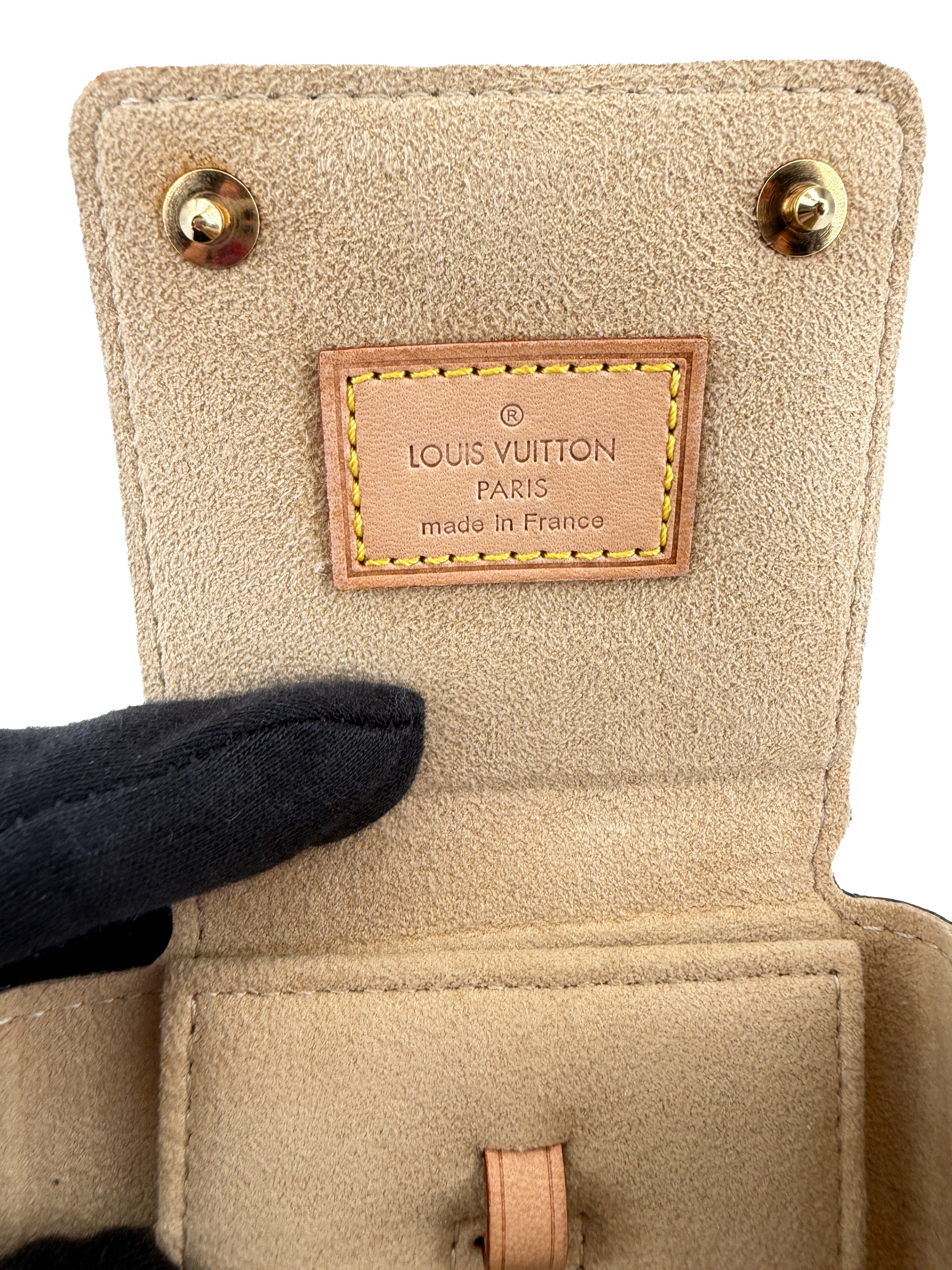 Louis Vuitton monogram jewelry travel case SN0054