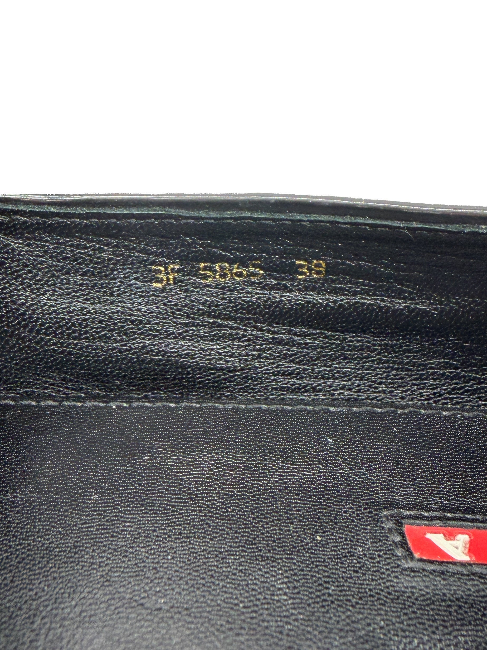 Prada black patent leather flats size 38 *as is*