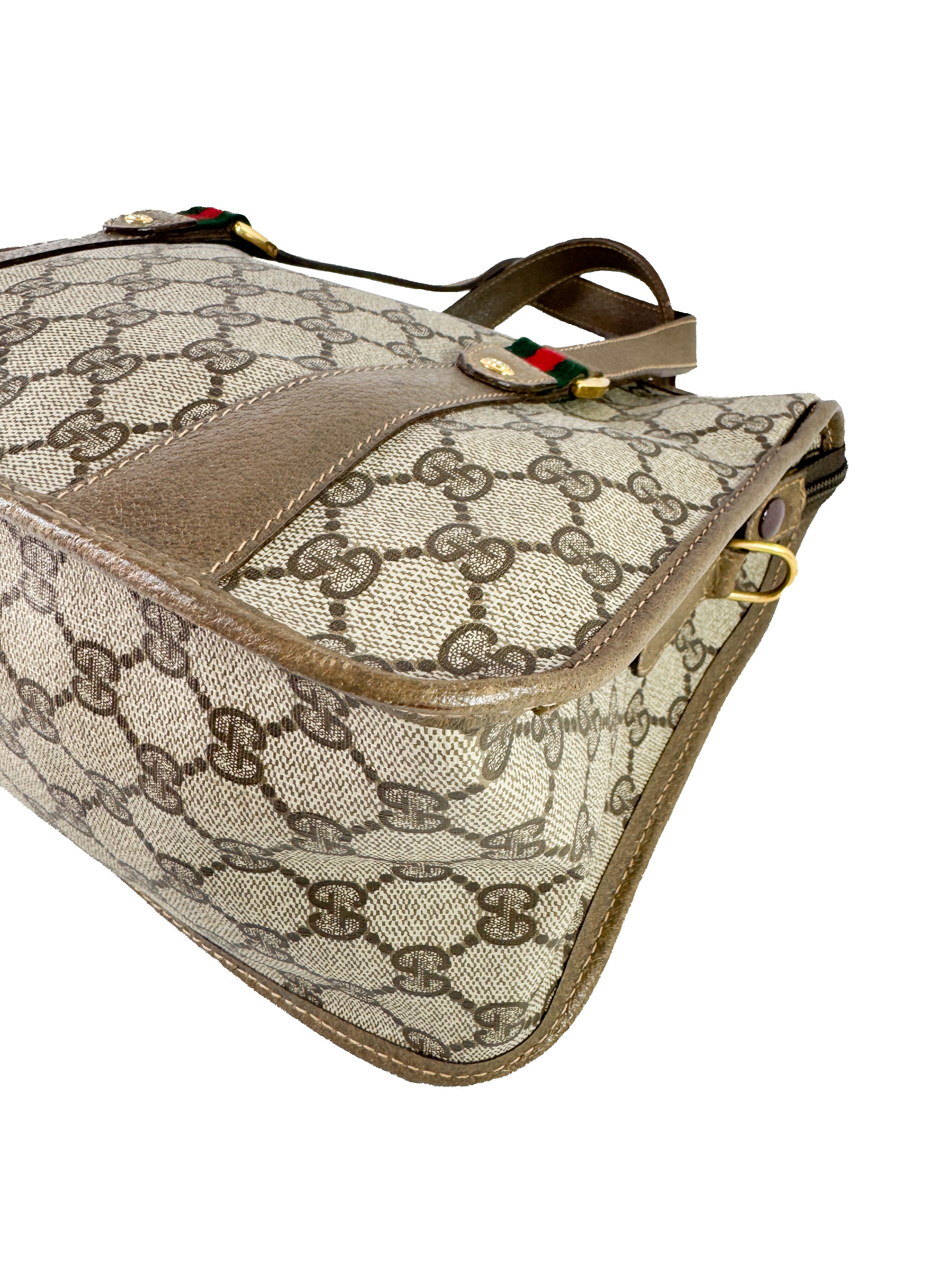 Gucci brown vintage Sherry line tote 4102039