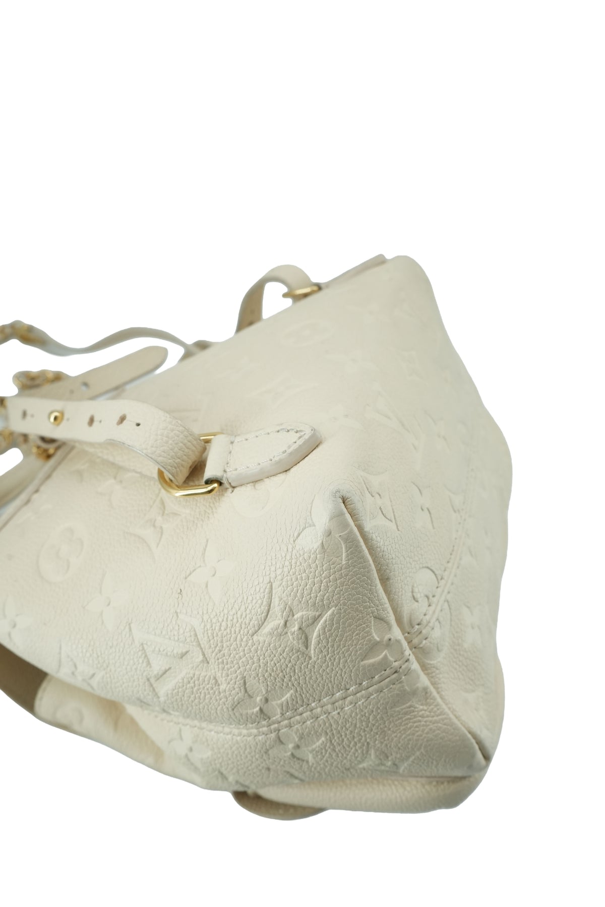 Louis Vuitton cream empreinte monogram Backup backpack NFC
