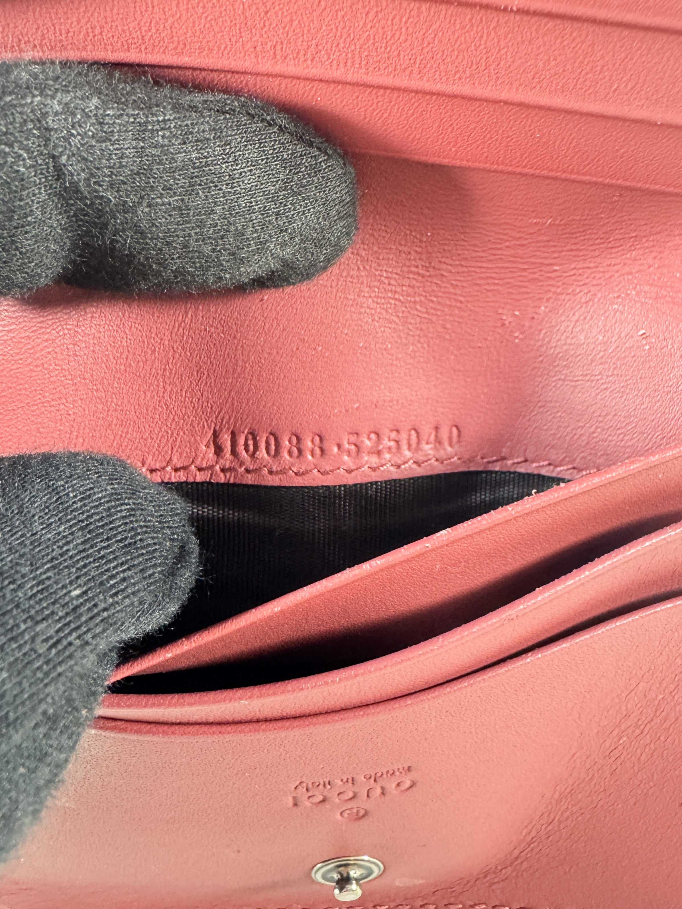 Gucci GG Supreme Blooms compact wallet 410088-525040