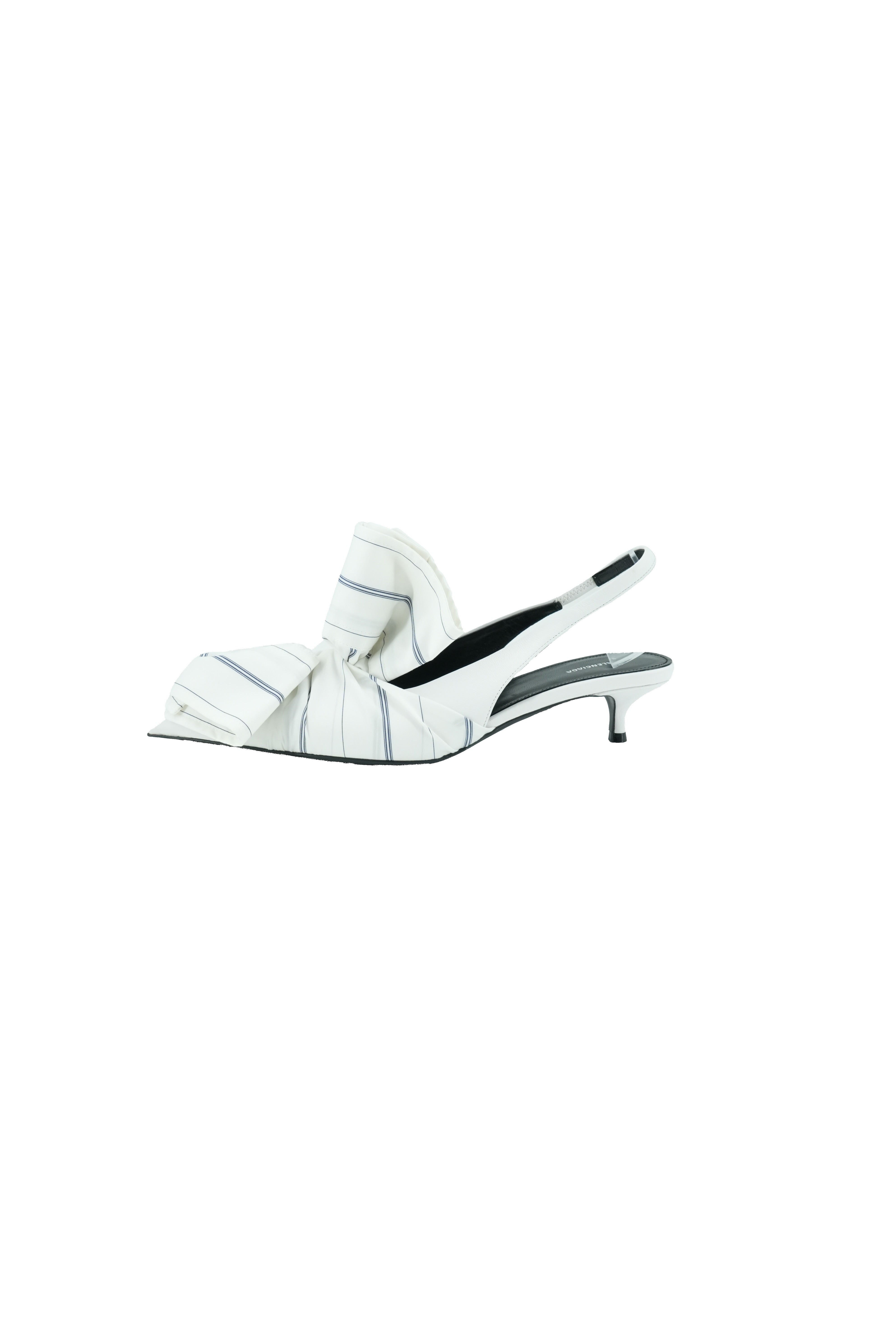 Balenciaga white Knife Chemise slingback pumps size 38 BOX