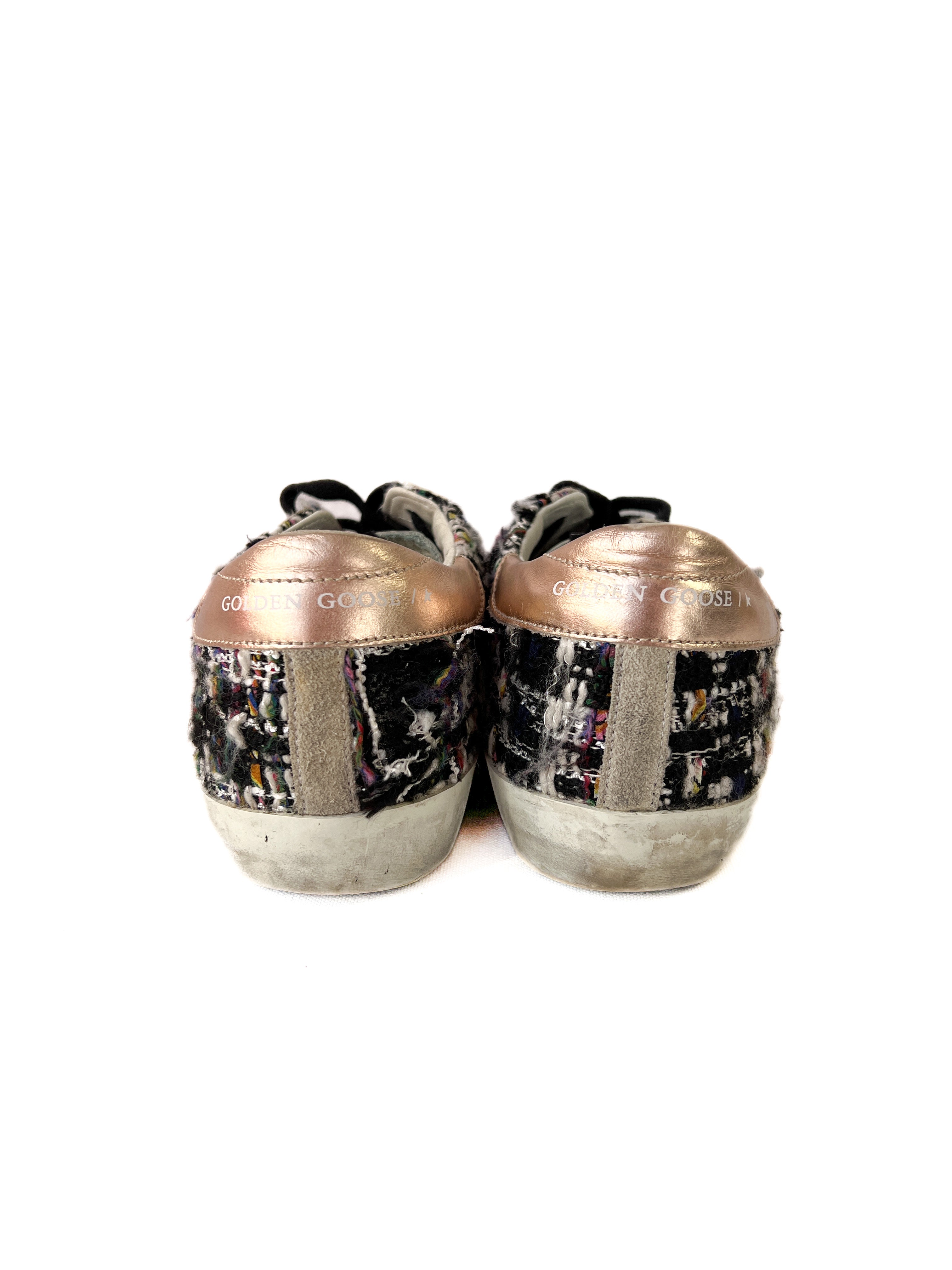 Golden Goose tweed sneakers size 40