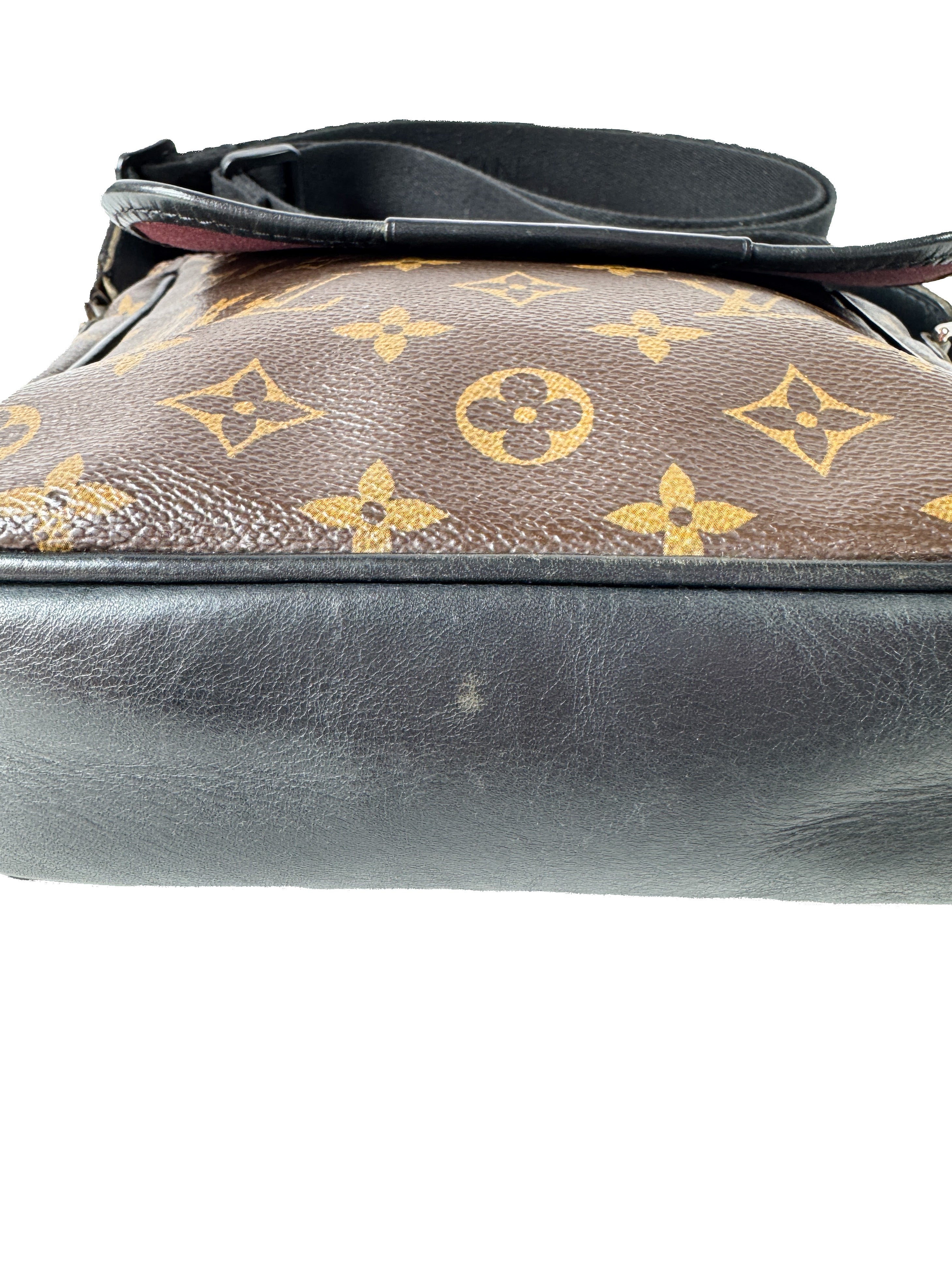 Louis Vuitton Bass Messenger Bag Macassar Monogram Canvas PM AA4171