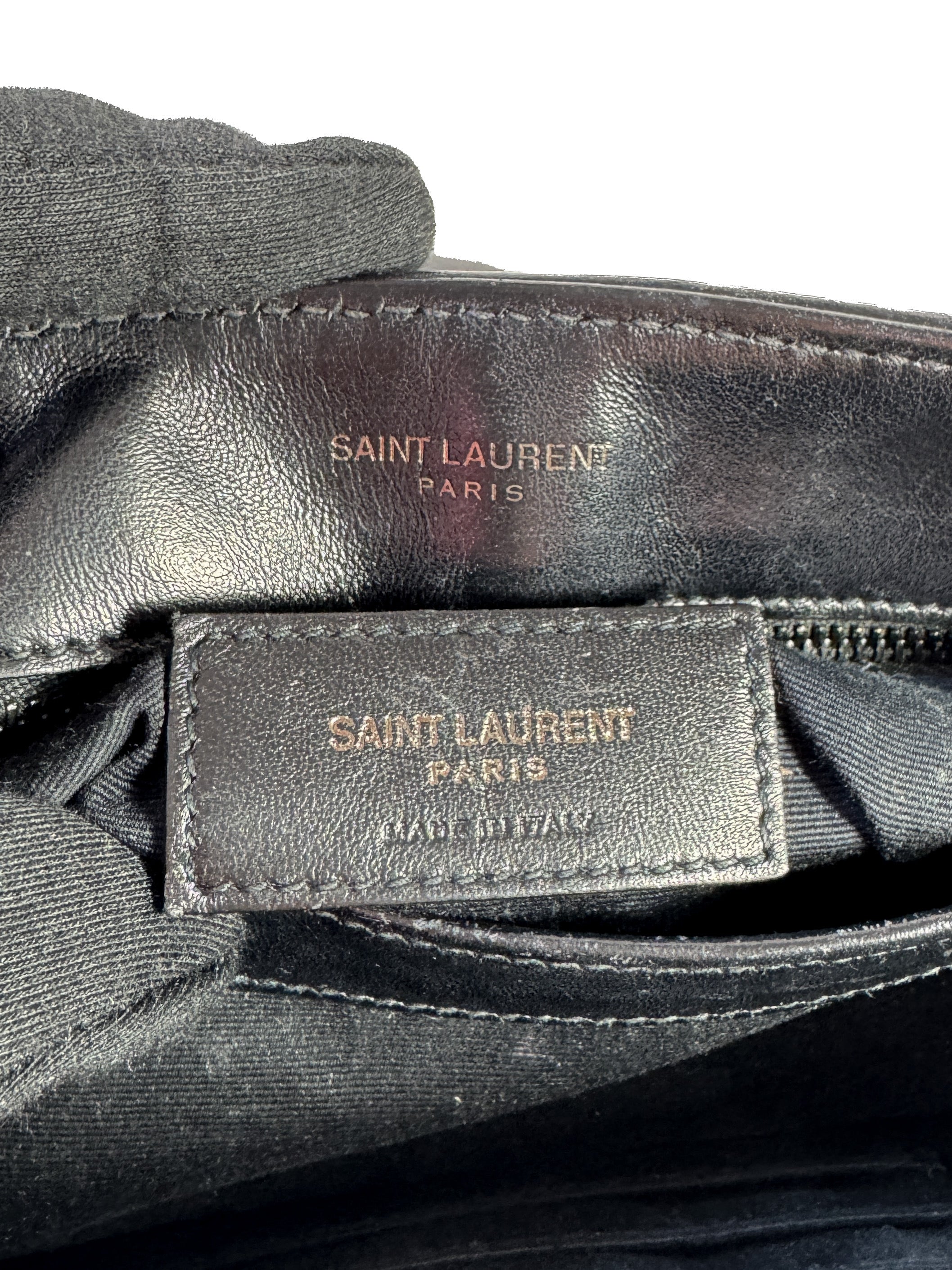 Saint Laurent black leather toy Lou BCI630951-1220