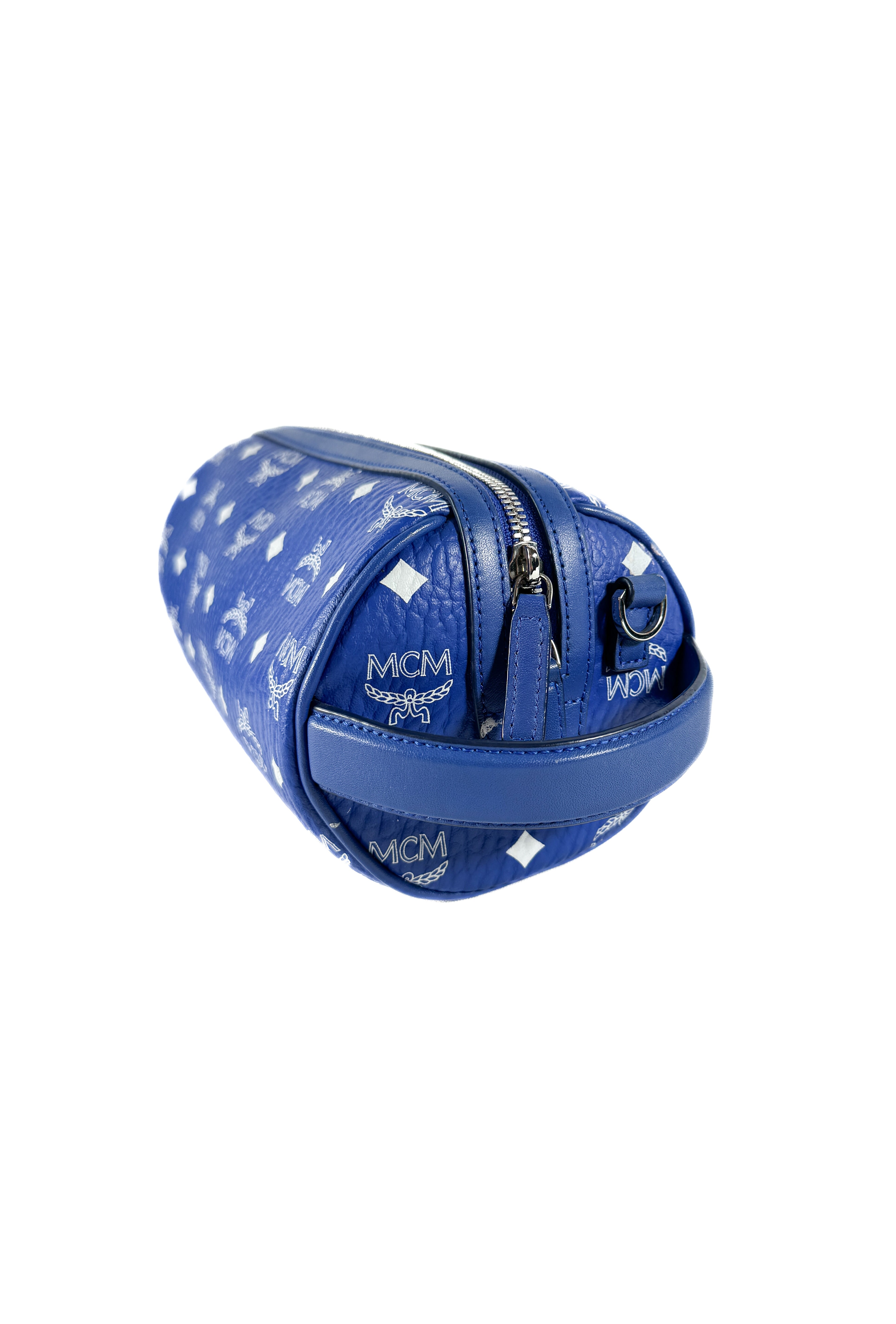 MCM blue Ottomar toiletry bag