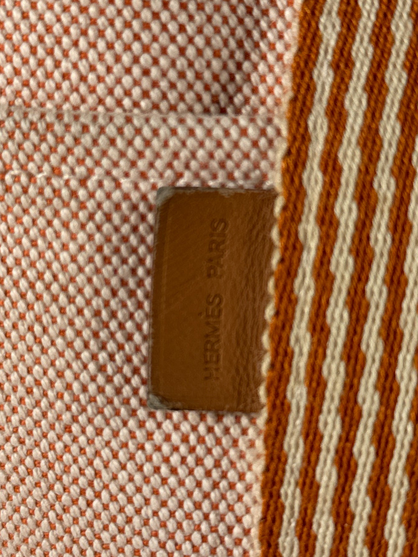 Hermès orange herline new fourre tout MM tote