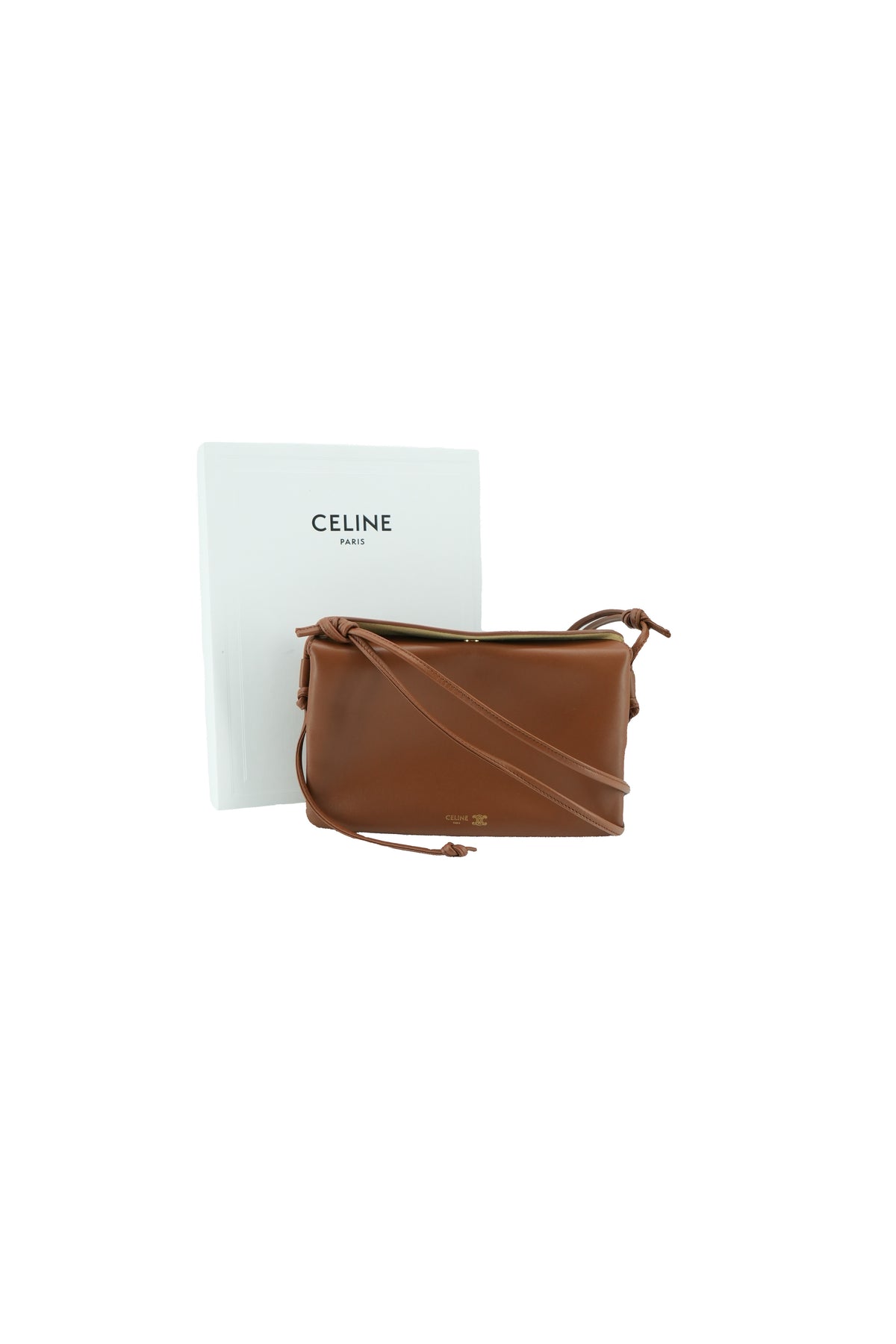 Celine brown Trio flap bag S-SD-4245