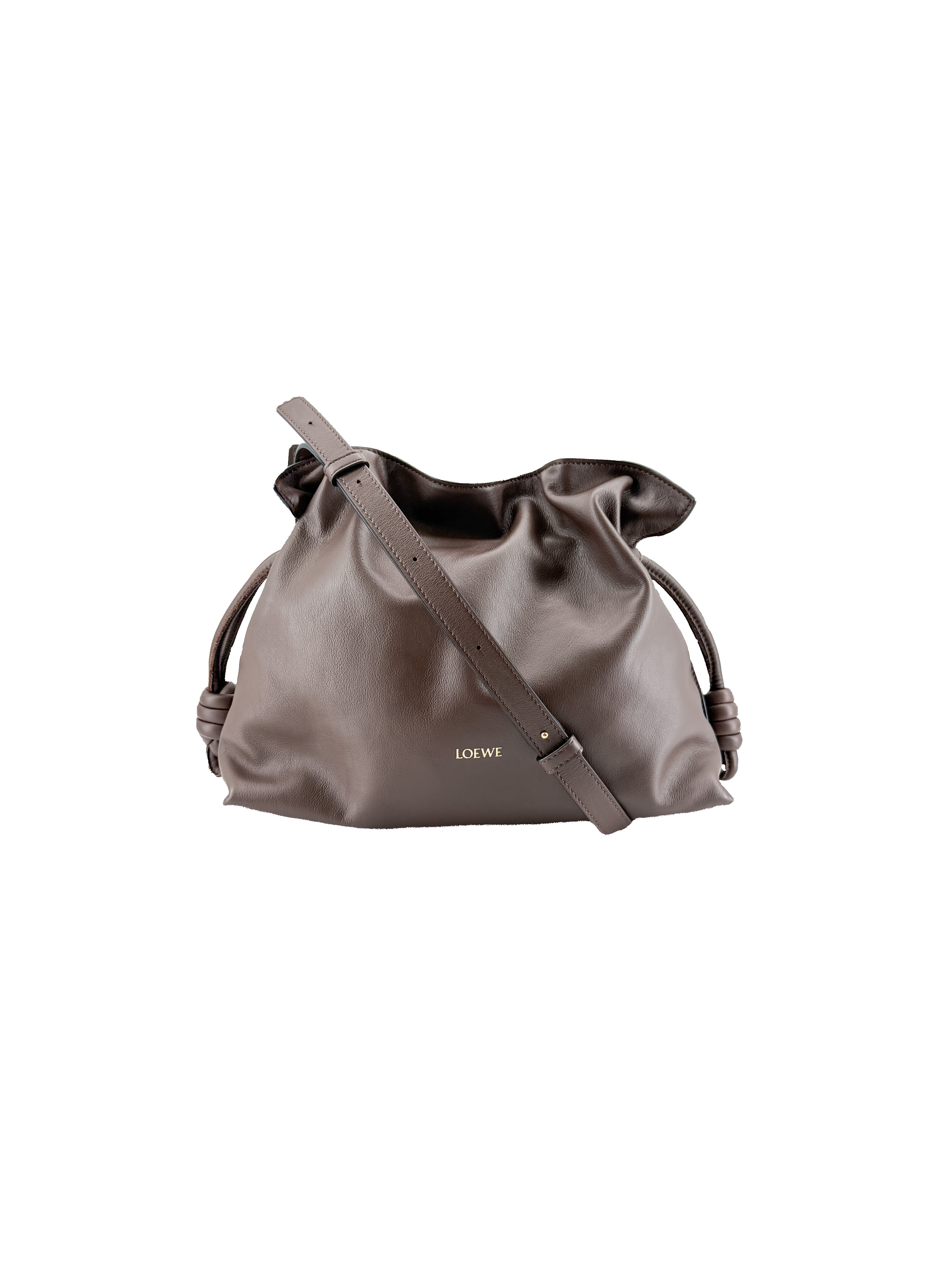 Loewe brown medium Flamenco clutch bag 052403