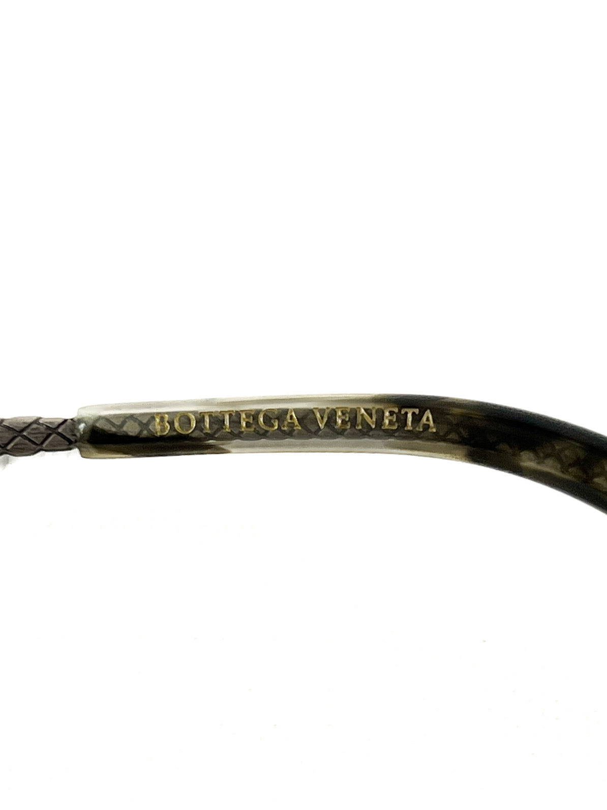 Bottega Veneta Avana silver tortoise sunglasses NEW CASE