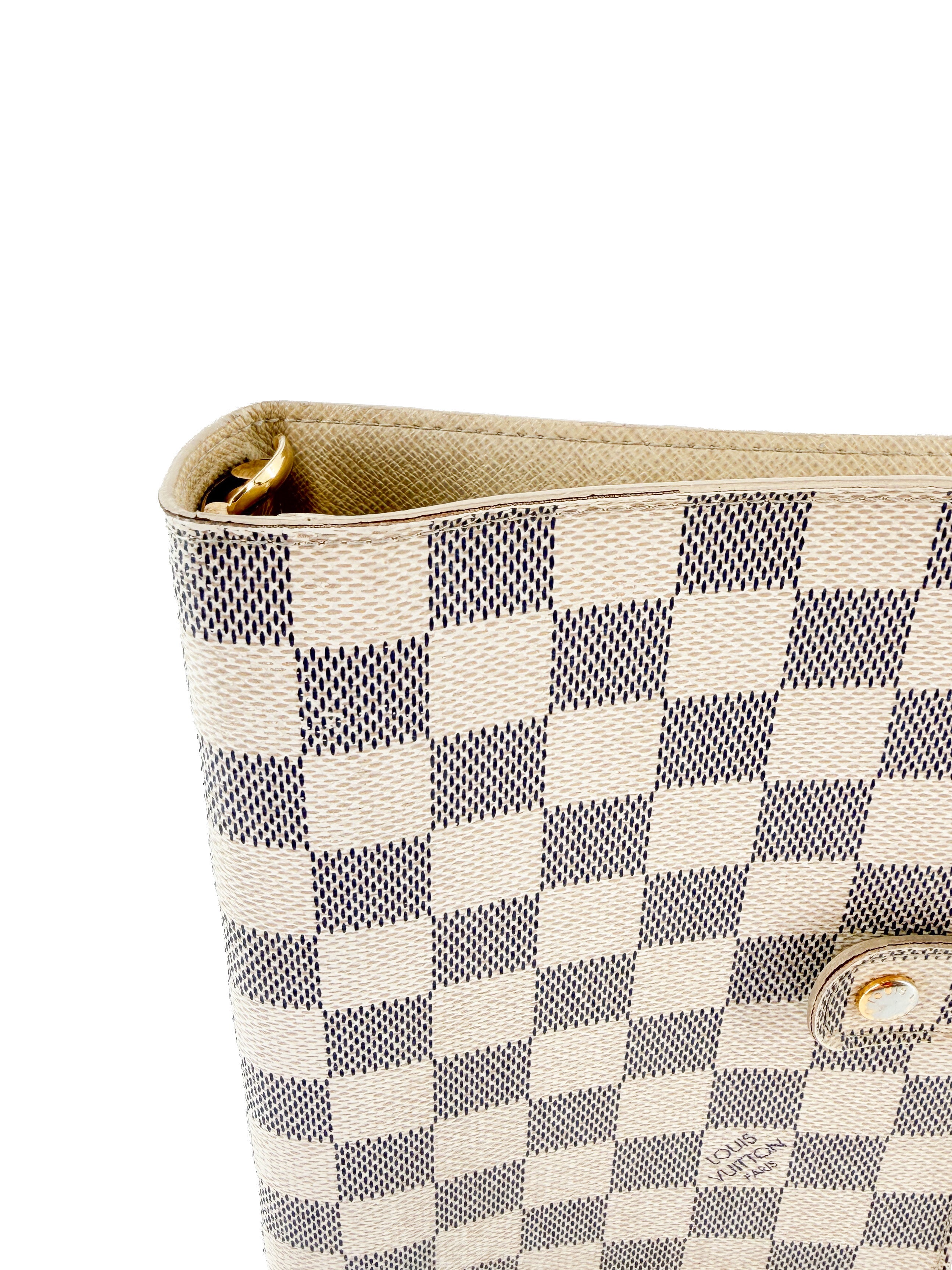 Louis Vuitton damier azur medium ring agenda SP2057