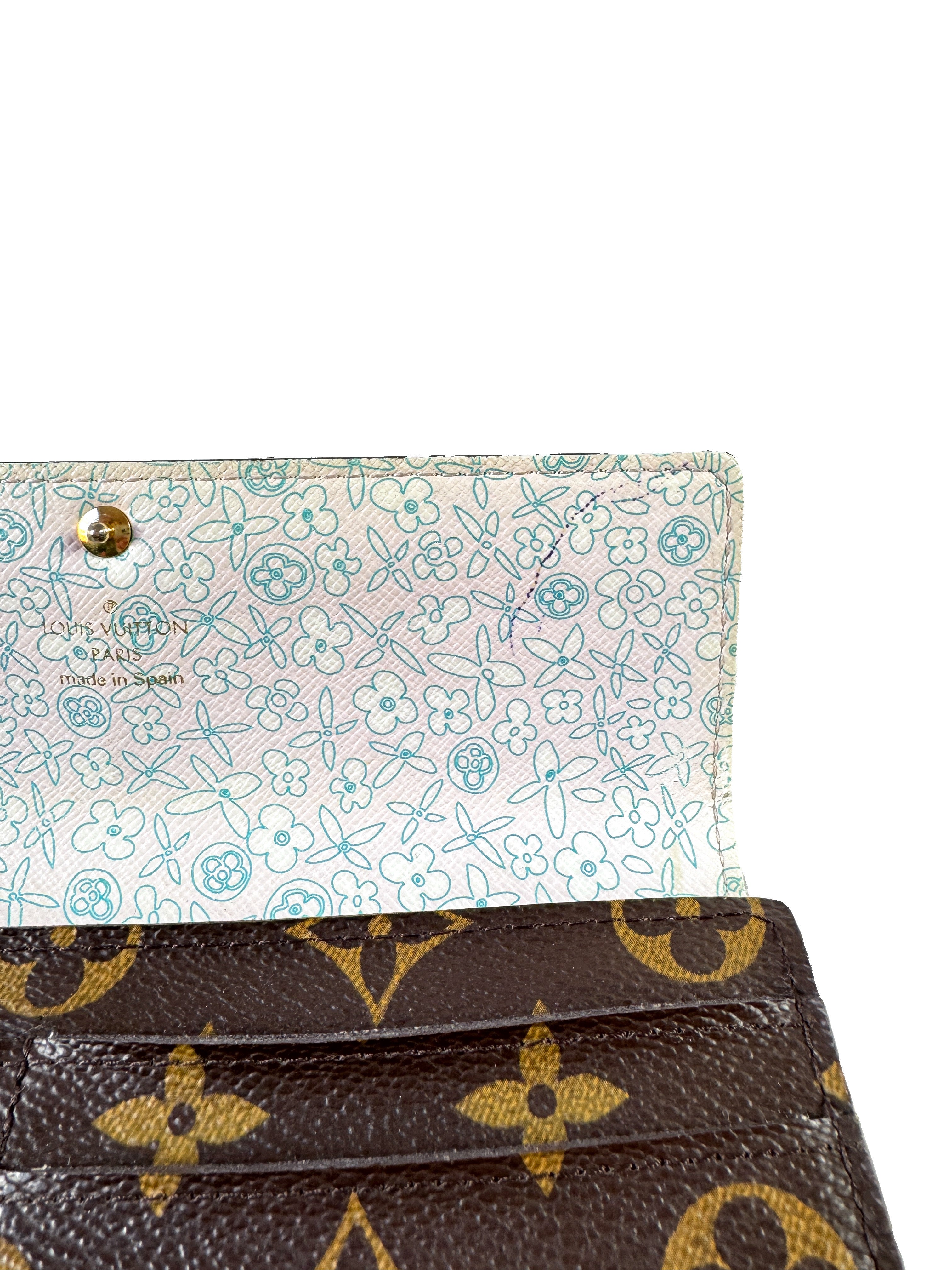 Louis Vuitton monogram Sarah Fleuri wallet CA1180