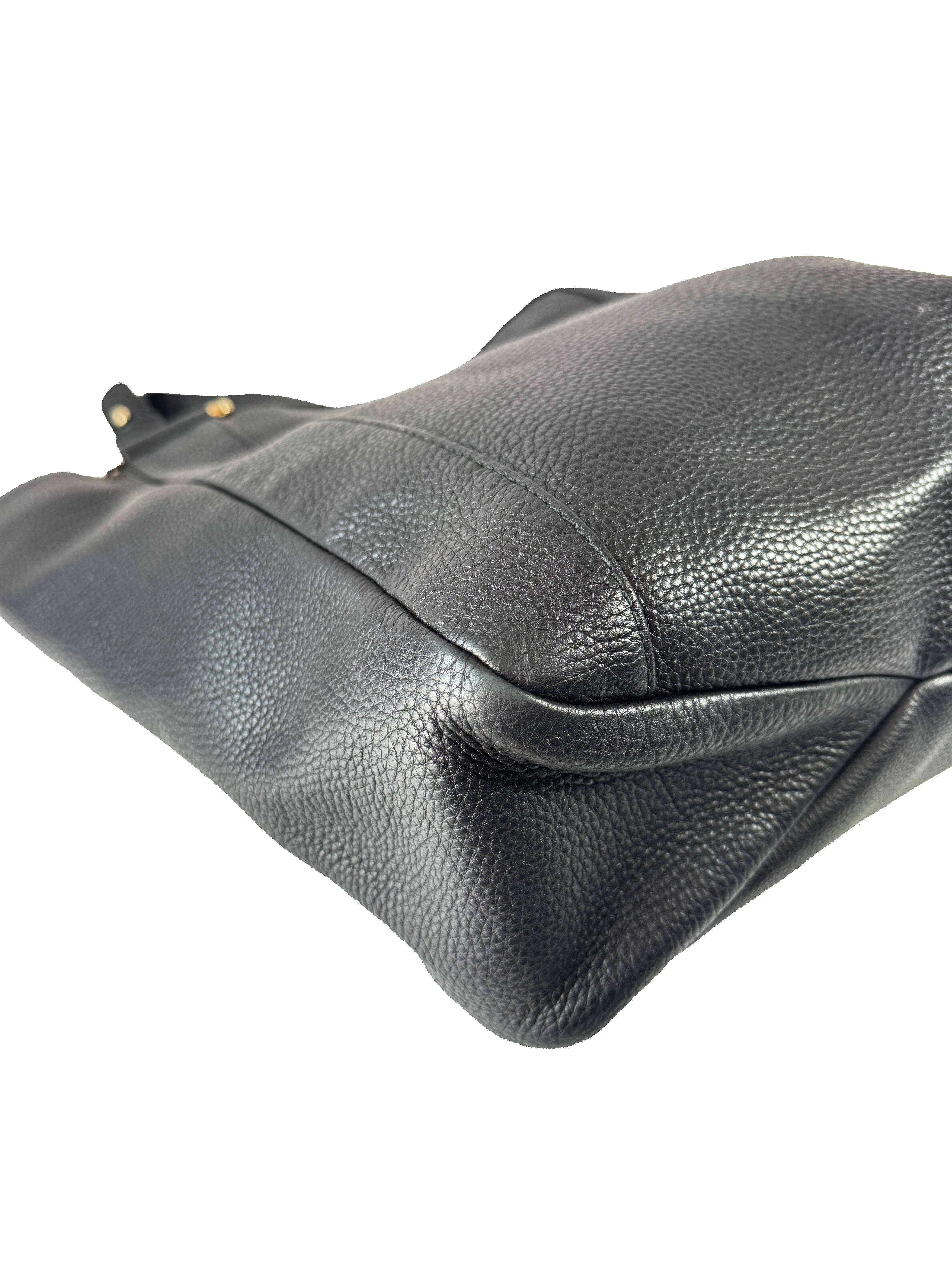 Gucci black leather horsebit Greenwich bag 257051502752