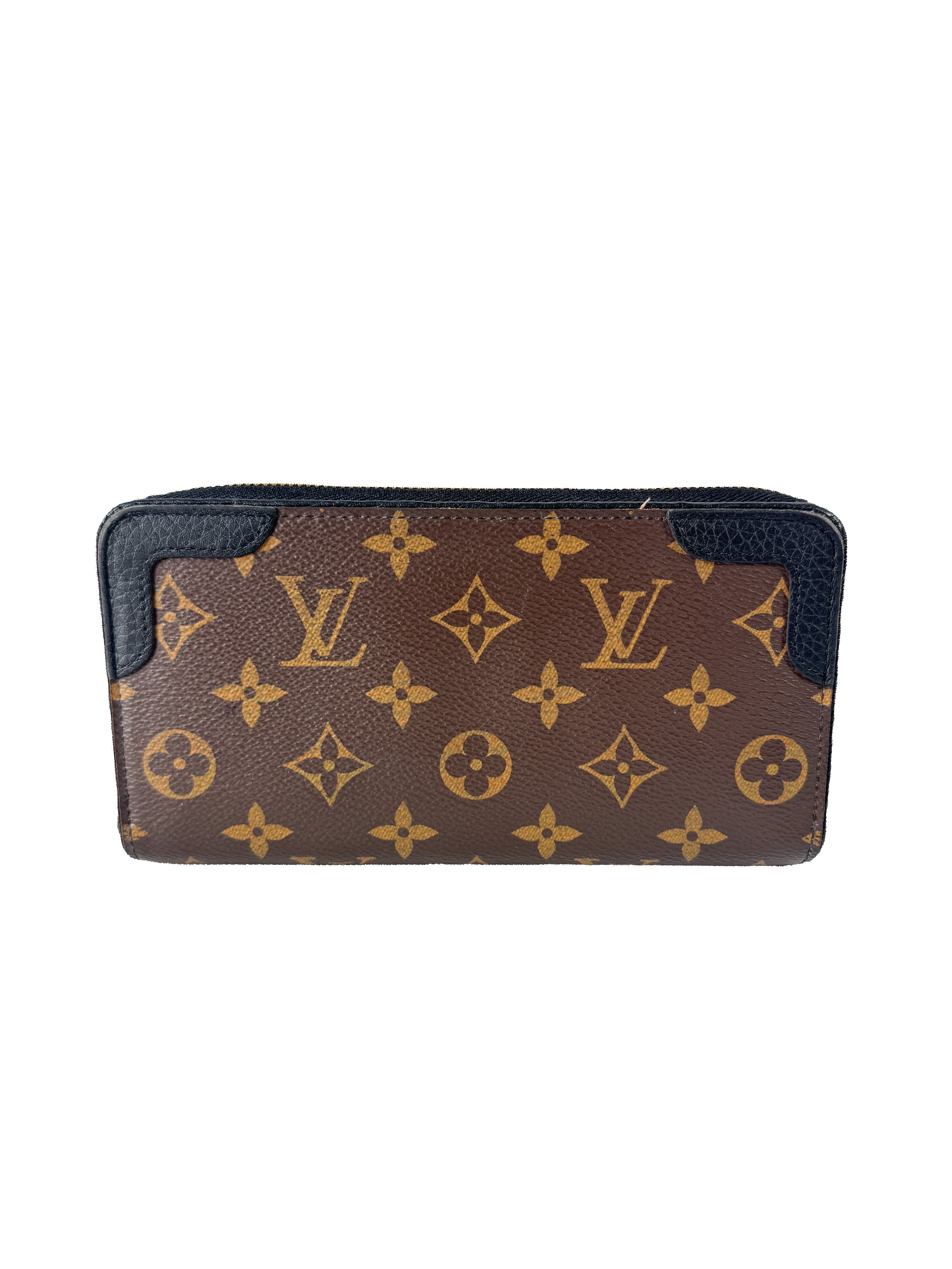 Louis Vuitton monogram/black Retiro zippy wallet MI0159