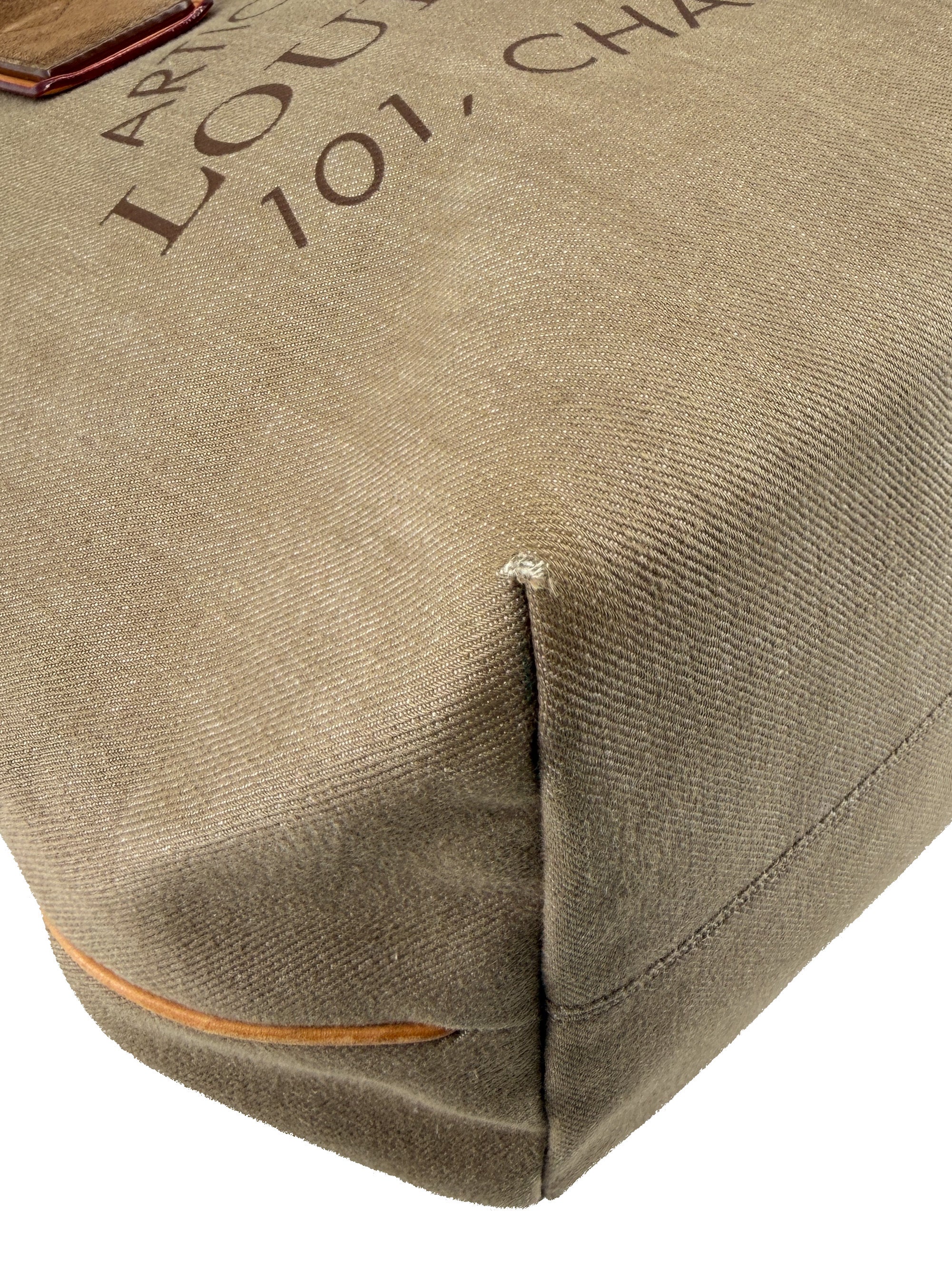 Louis Vuitton Articles de Voyage brown canvas tote FO1112