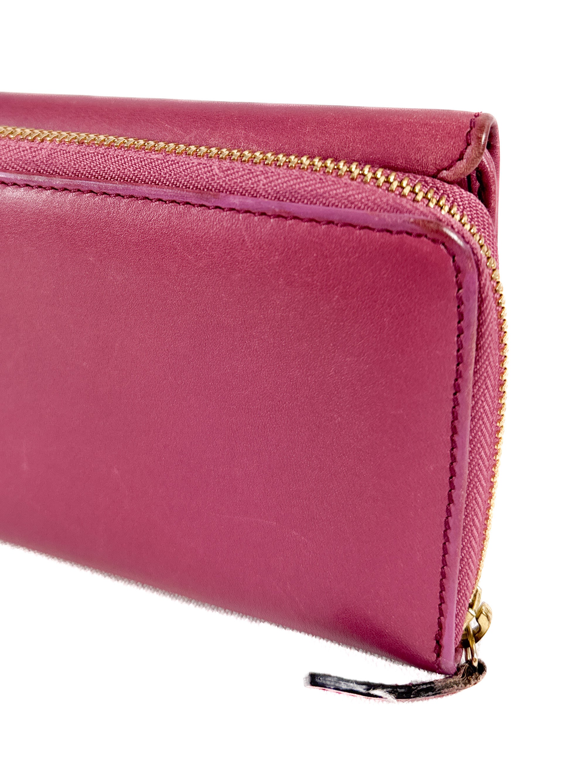 Gucci pink leather companion wallet 347112-525040
