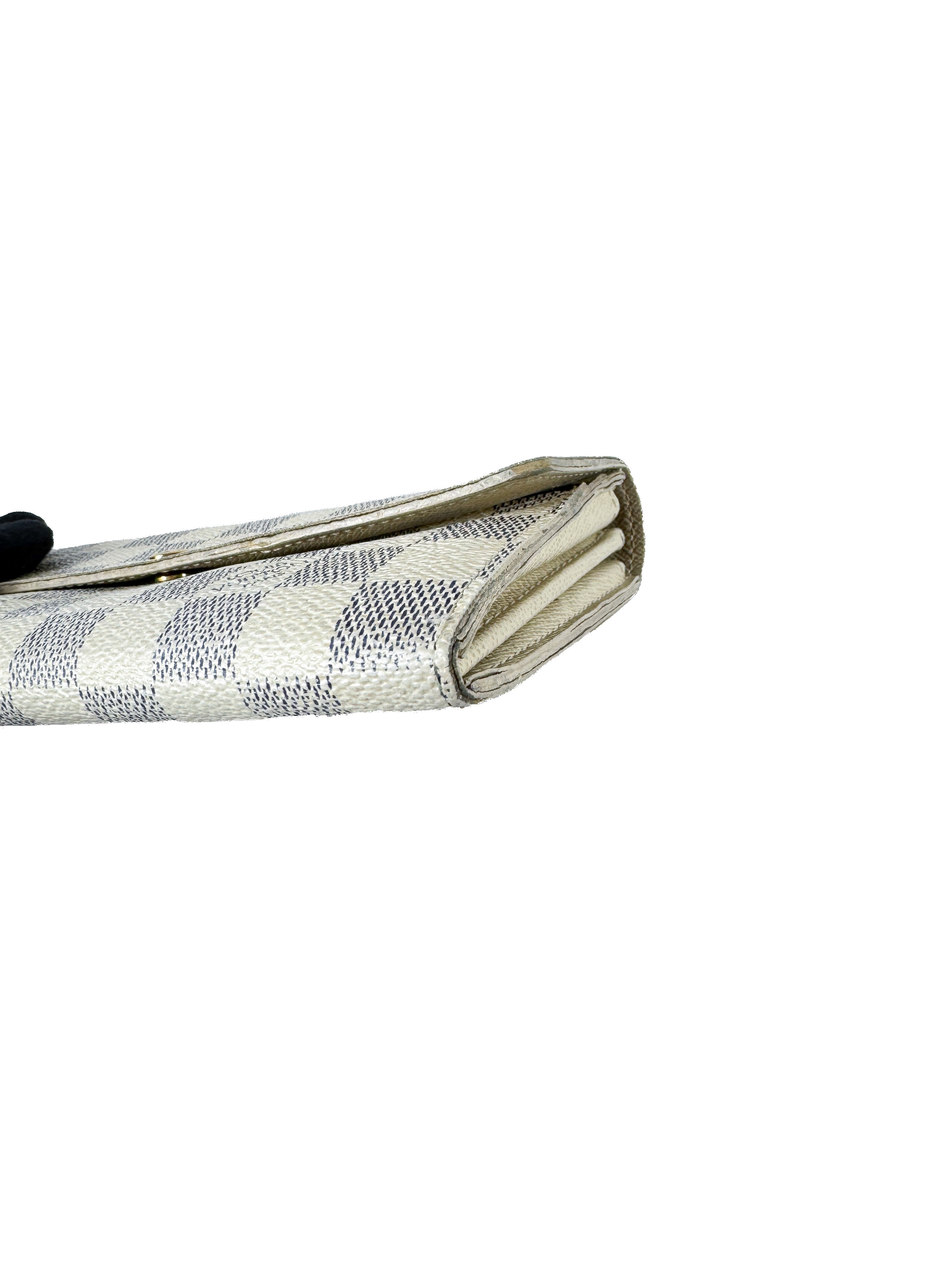 Louis Vuitton damier azur Portefeuille Sarah wallet CA2069