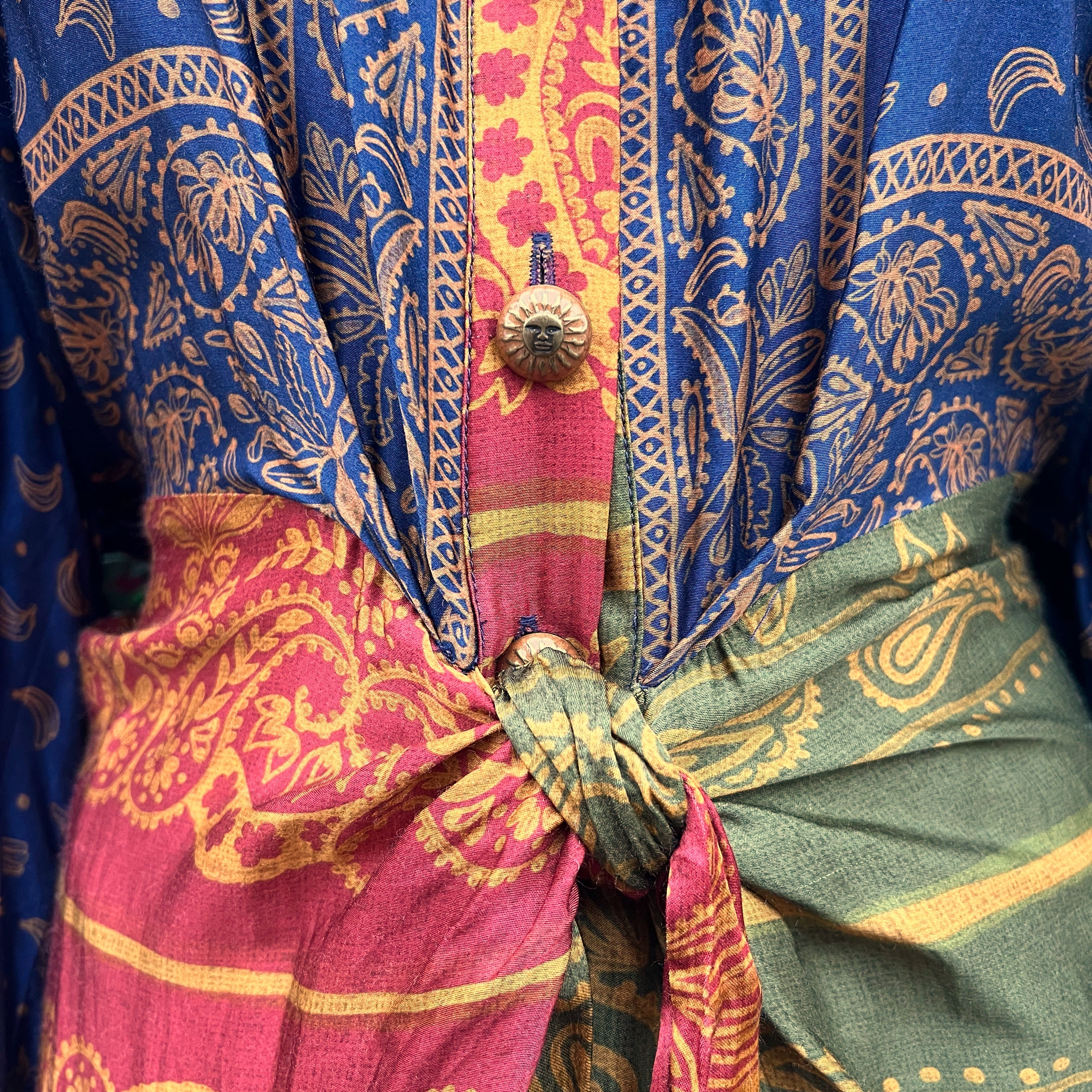 FARM RIO multicolor bandana dream shirt dress size XL retail $405