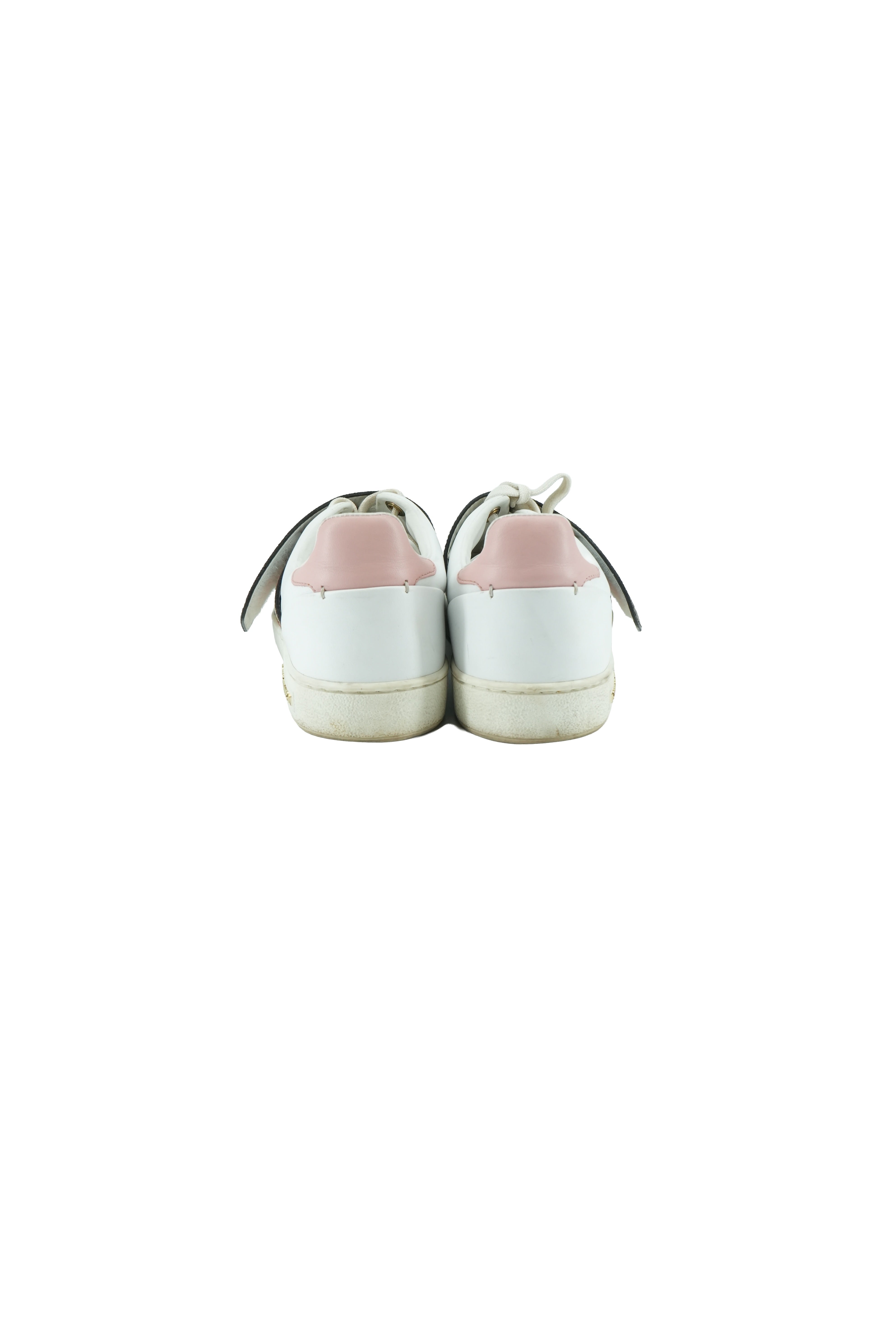 Louis Vuitton white leather strap sneakers size 37 *as is*