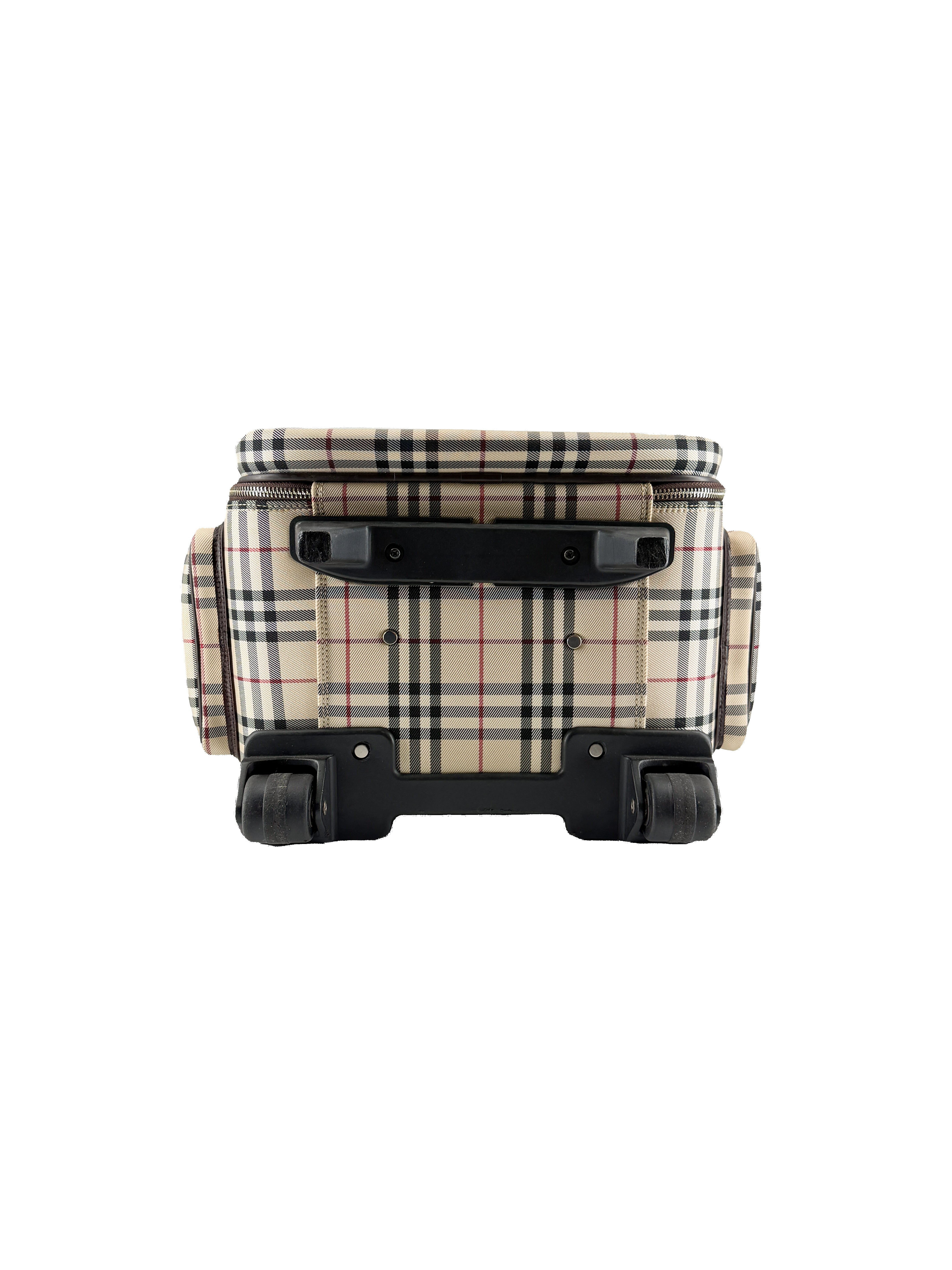 Burberry vintage canvas check small suitcase