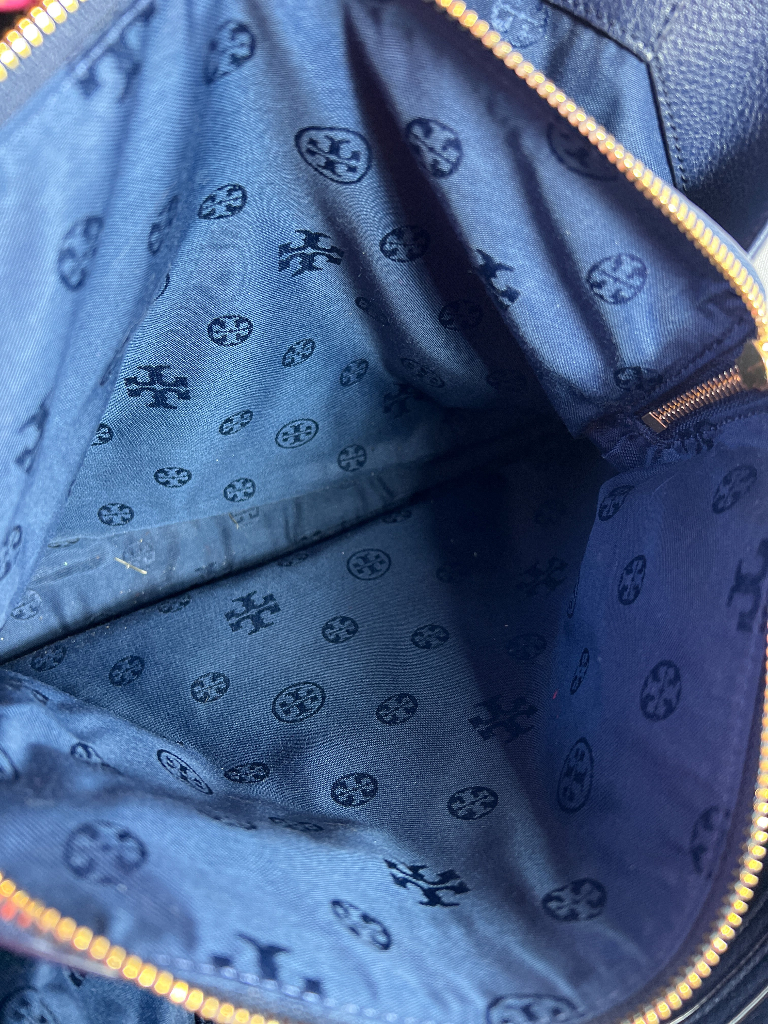 Tory Burch navy Harper shoulder bag