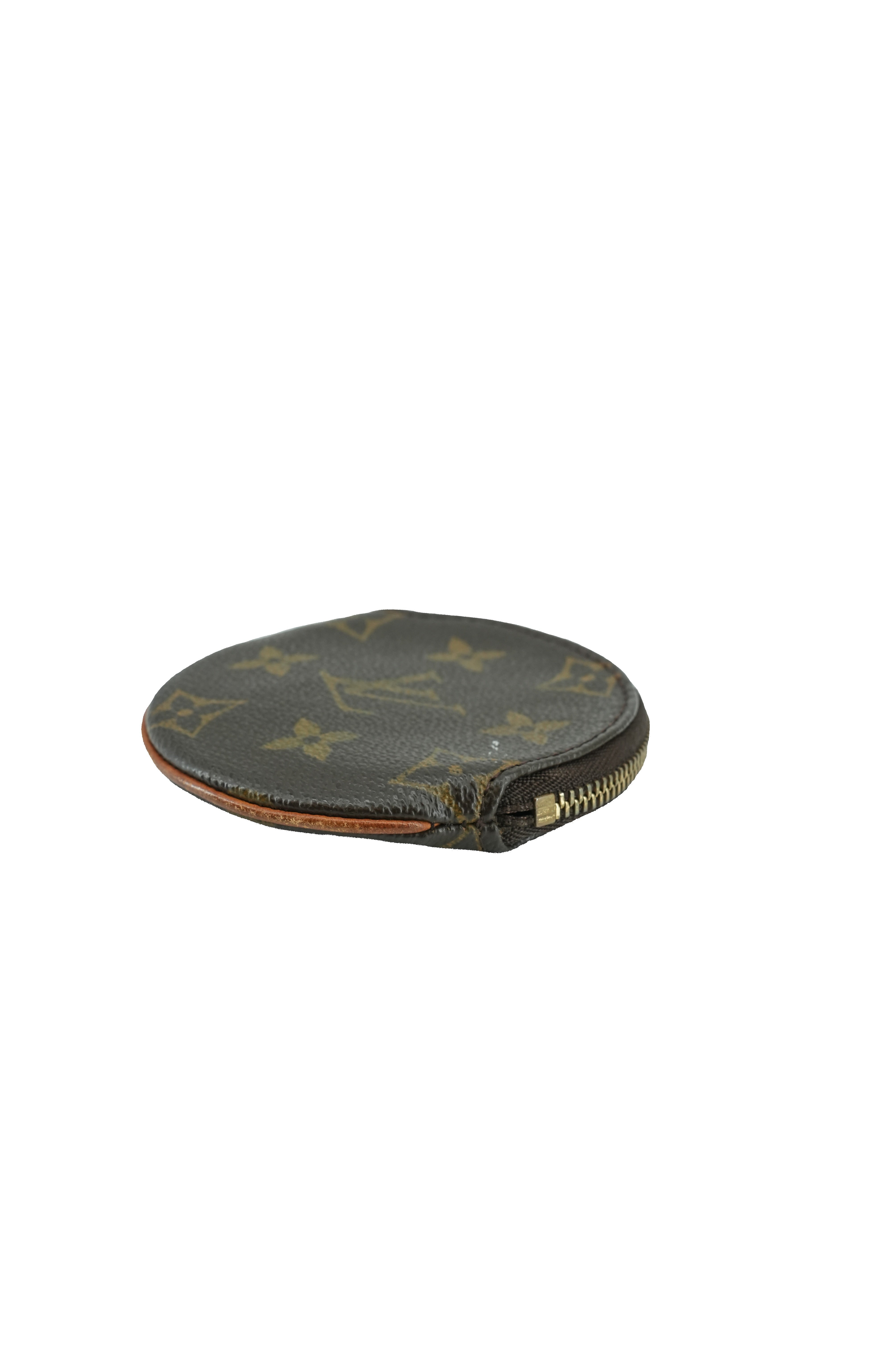 Louis Vuitton monogram Porte Monnaie round coin wallet