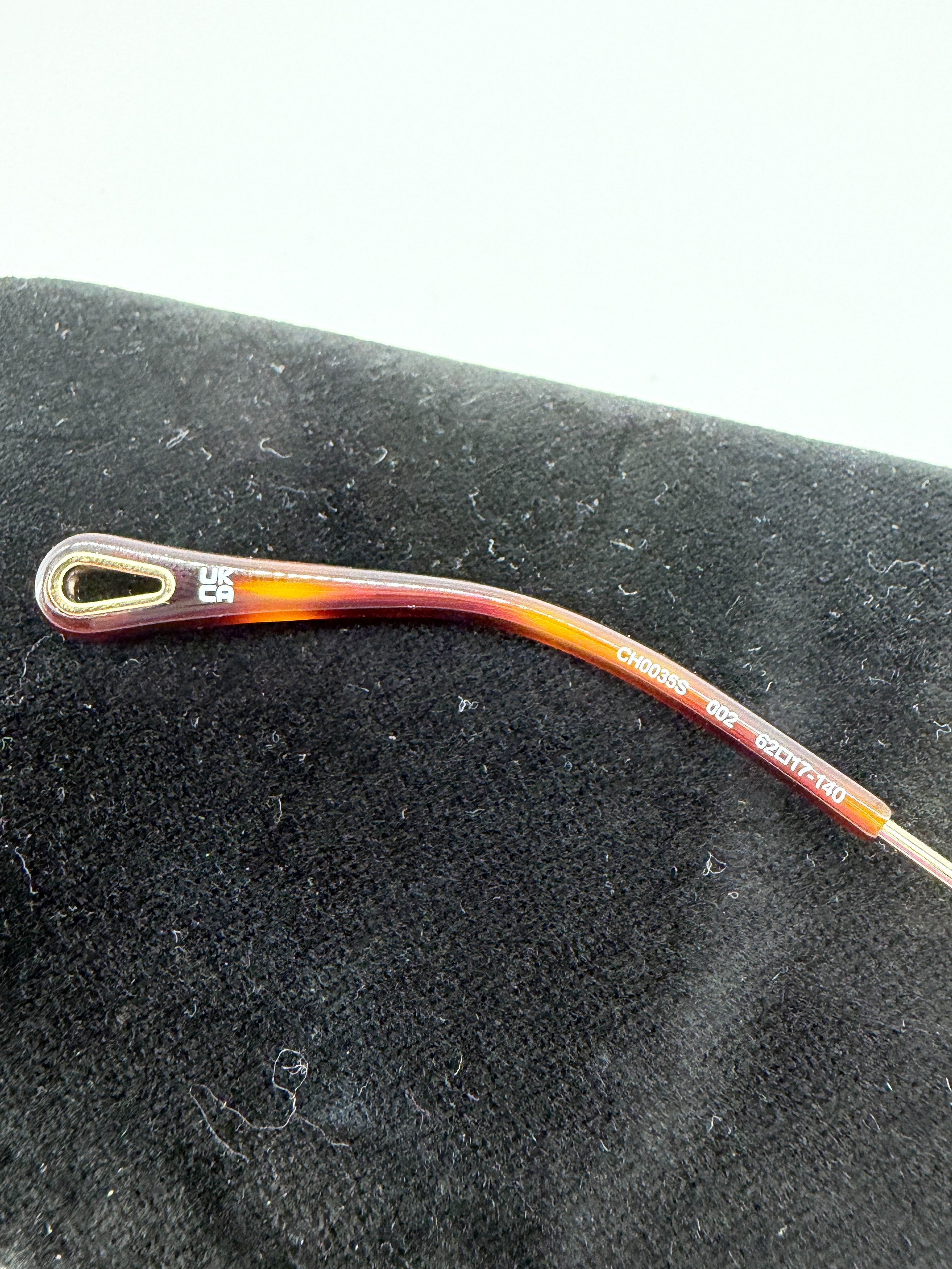 Chloé gold tortoise oversized square sunglasses CH0035S