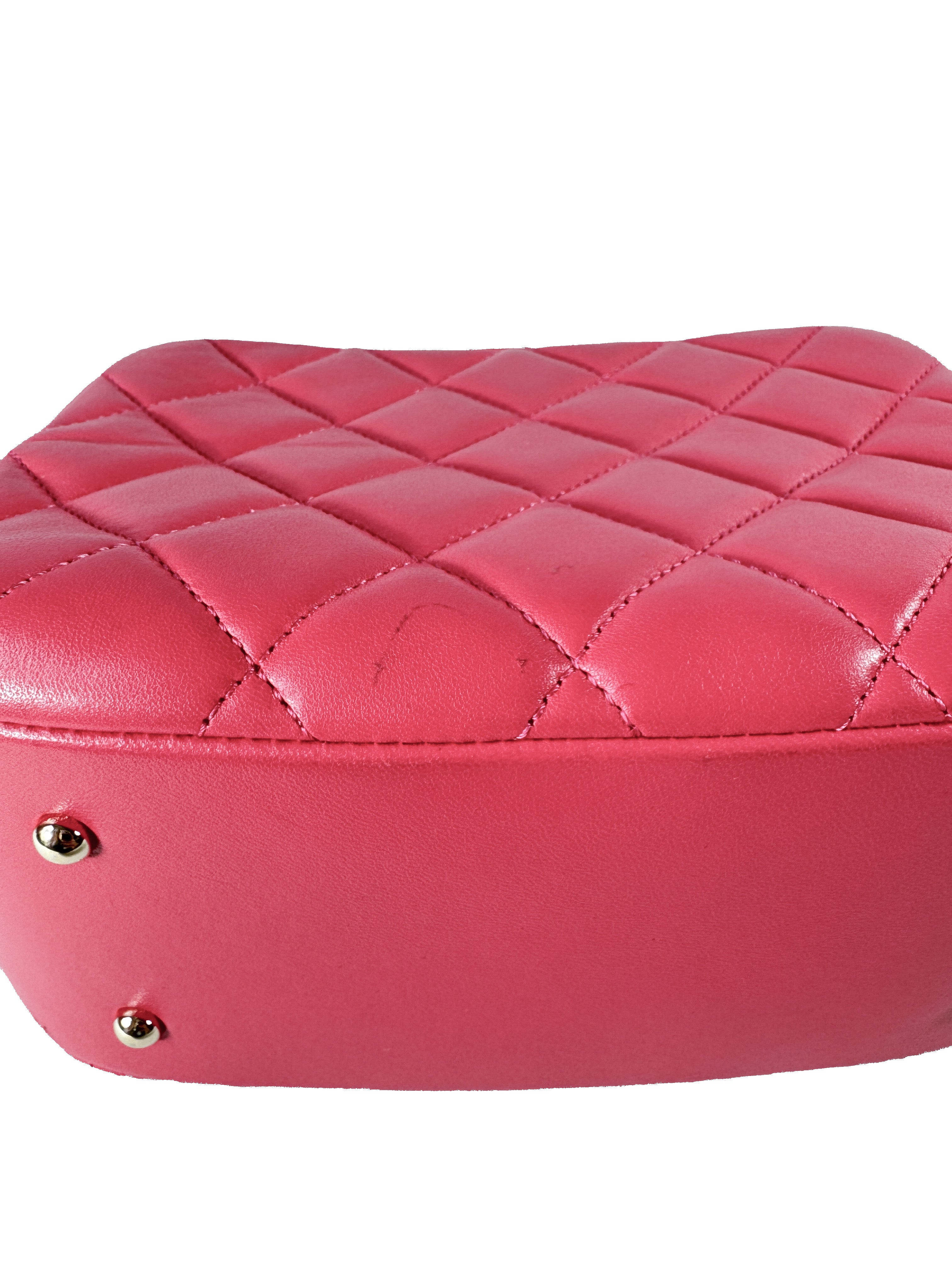 Chanel Lambskin Quilted Small Trendy CC Bowling Bag Pink 30198623