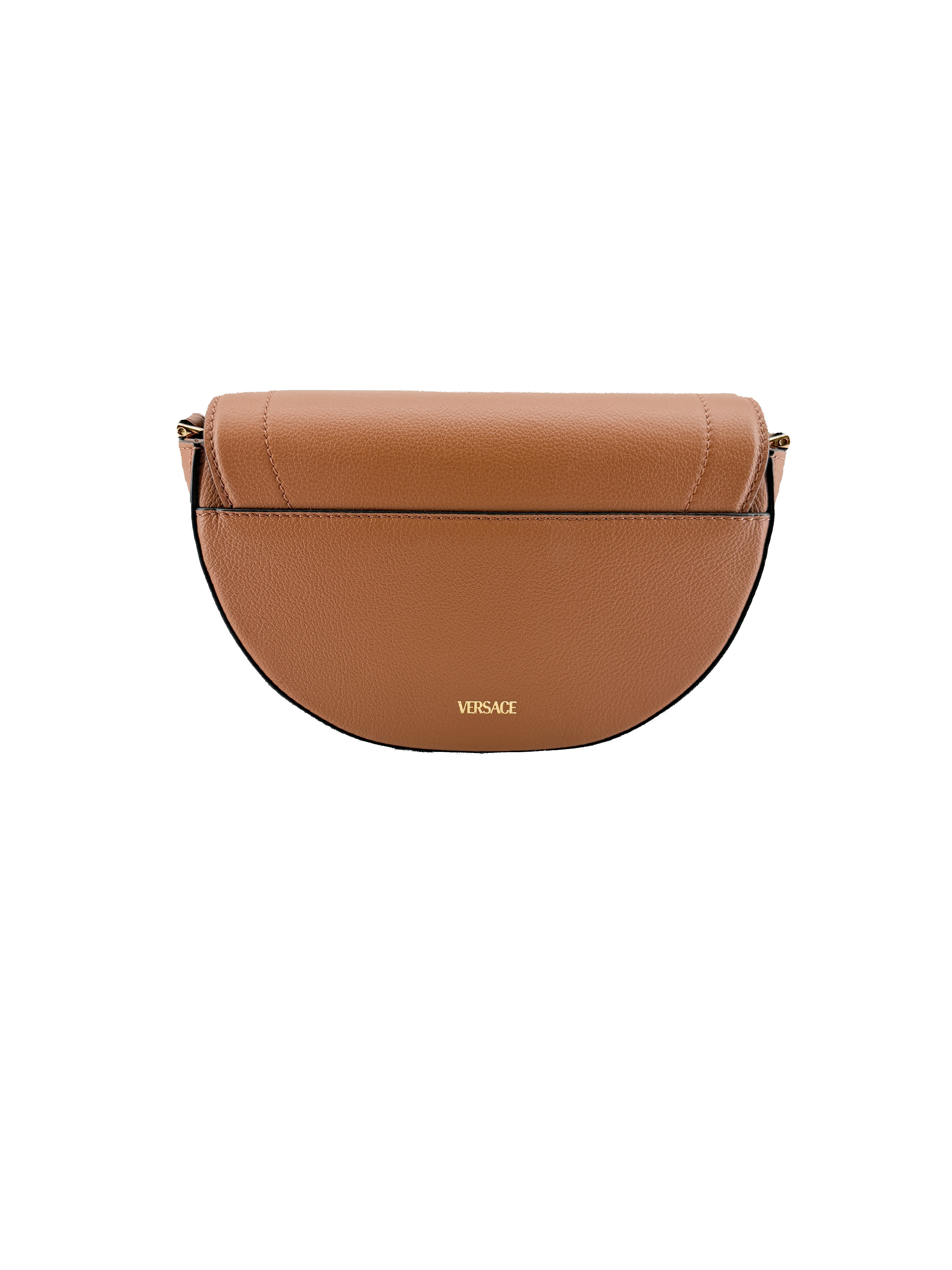 Versace brown leather La Medusa bag