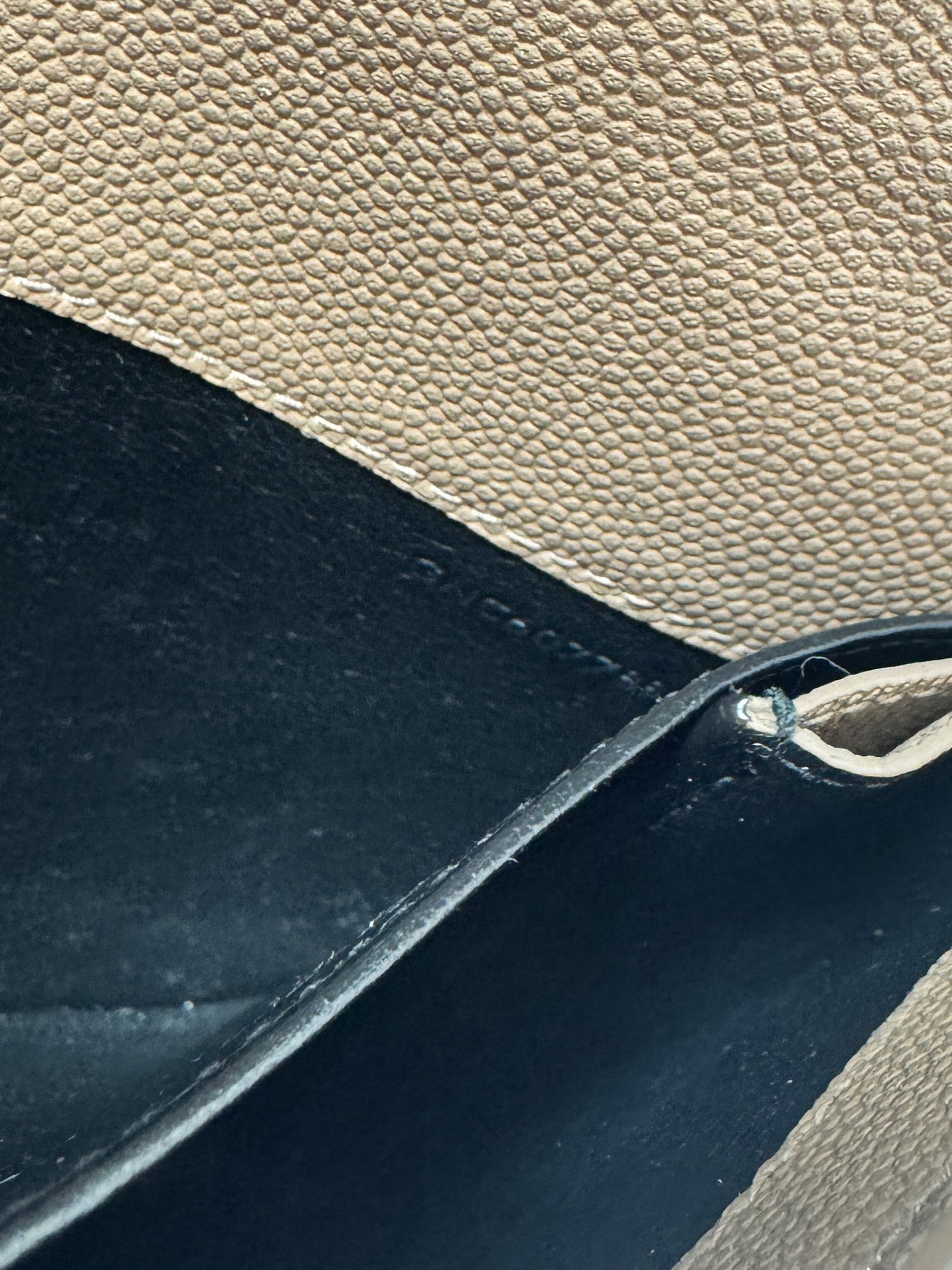 Saint Laurent taupe uptown chain wallet GNC607788 0722